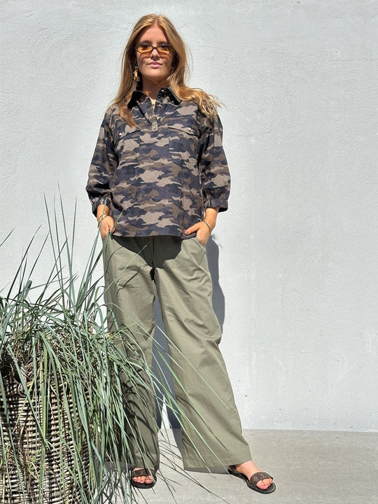 Gaspar 2607305 Oslo Camo shirt green