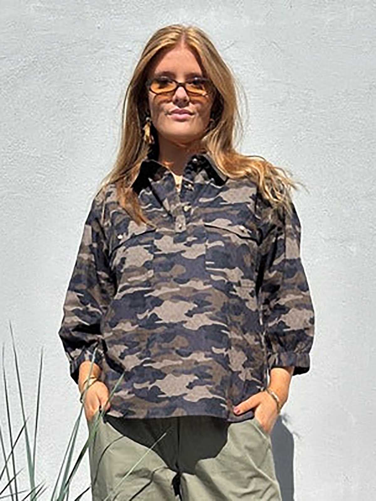 Gaspar 2607305 Oslo Camo shirt green