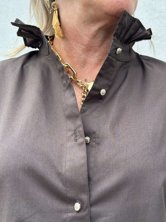 Gaspar 2607307 Siena shirt chocolate