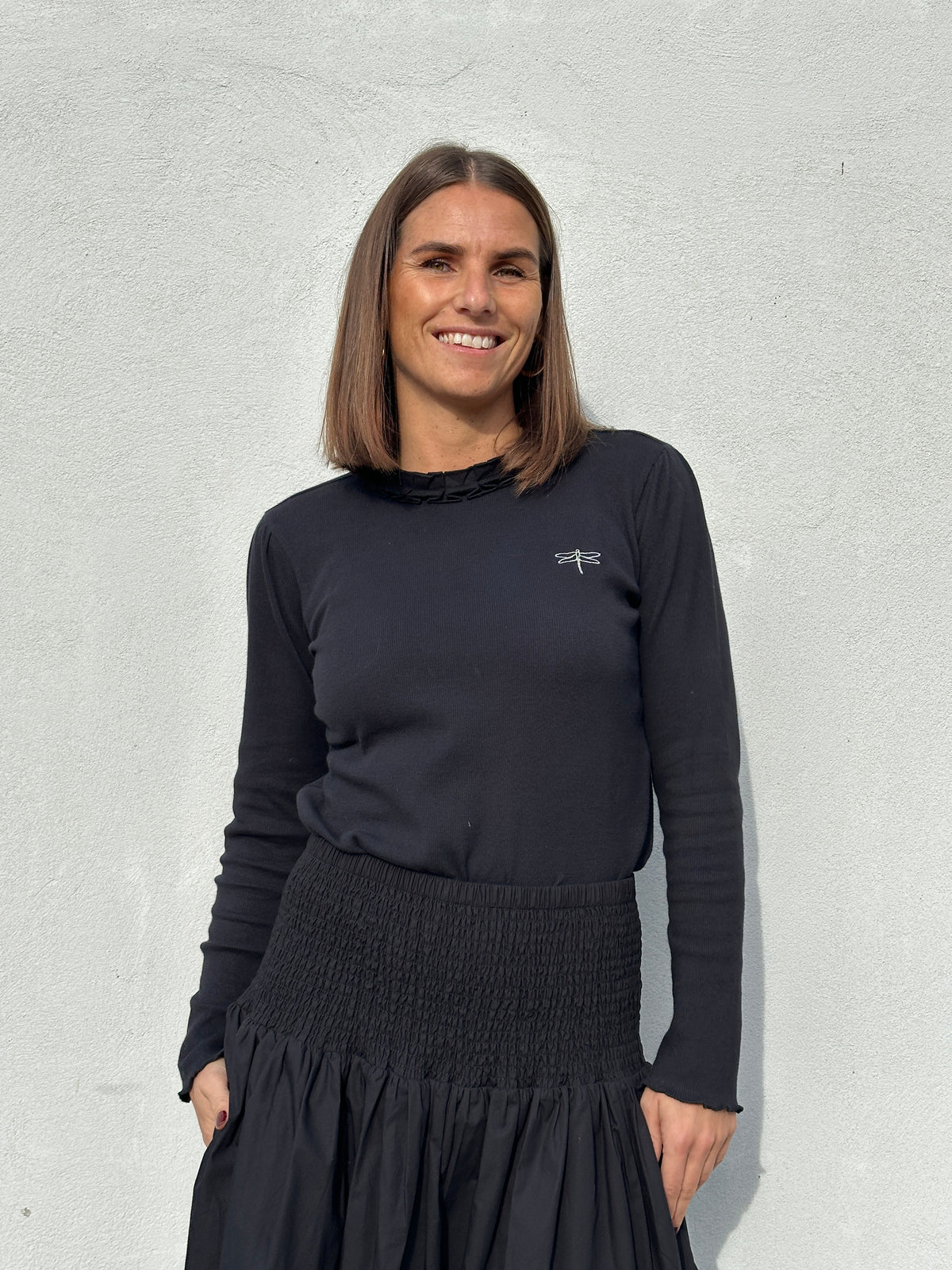 Gaspar 2607321 Fresno blouse RIB black NEW