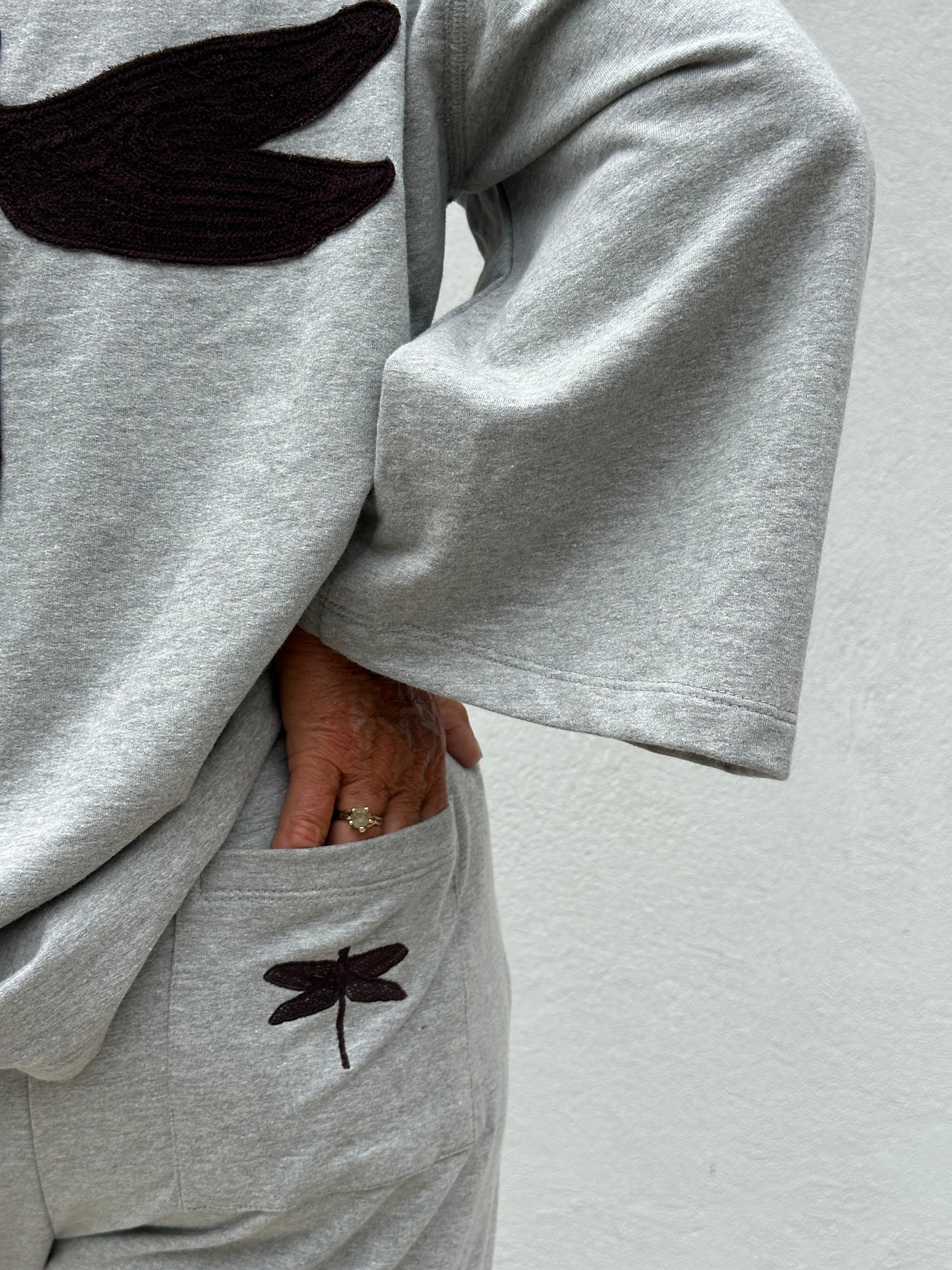 Gaspar 2607331 Charlotta LS sweat grey melange