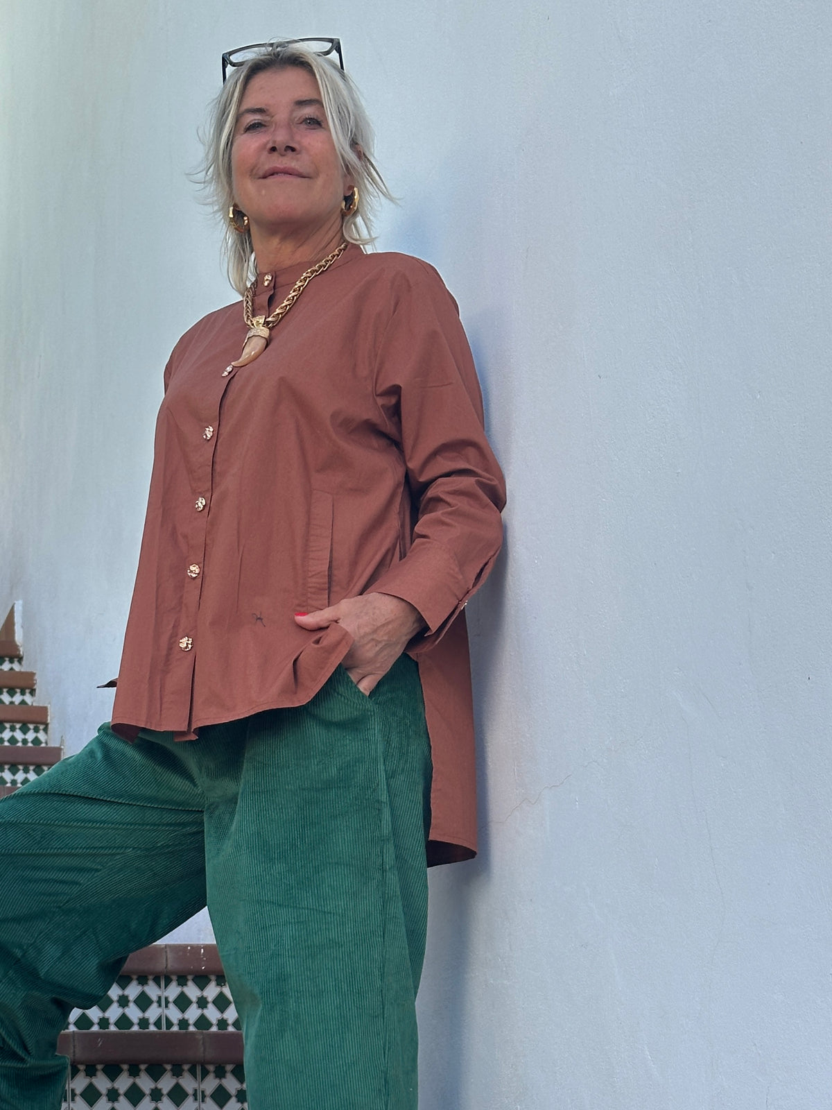 Gaspar 2607346 Goa shirt cinnamon