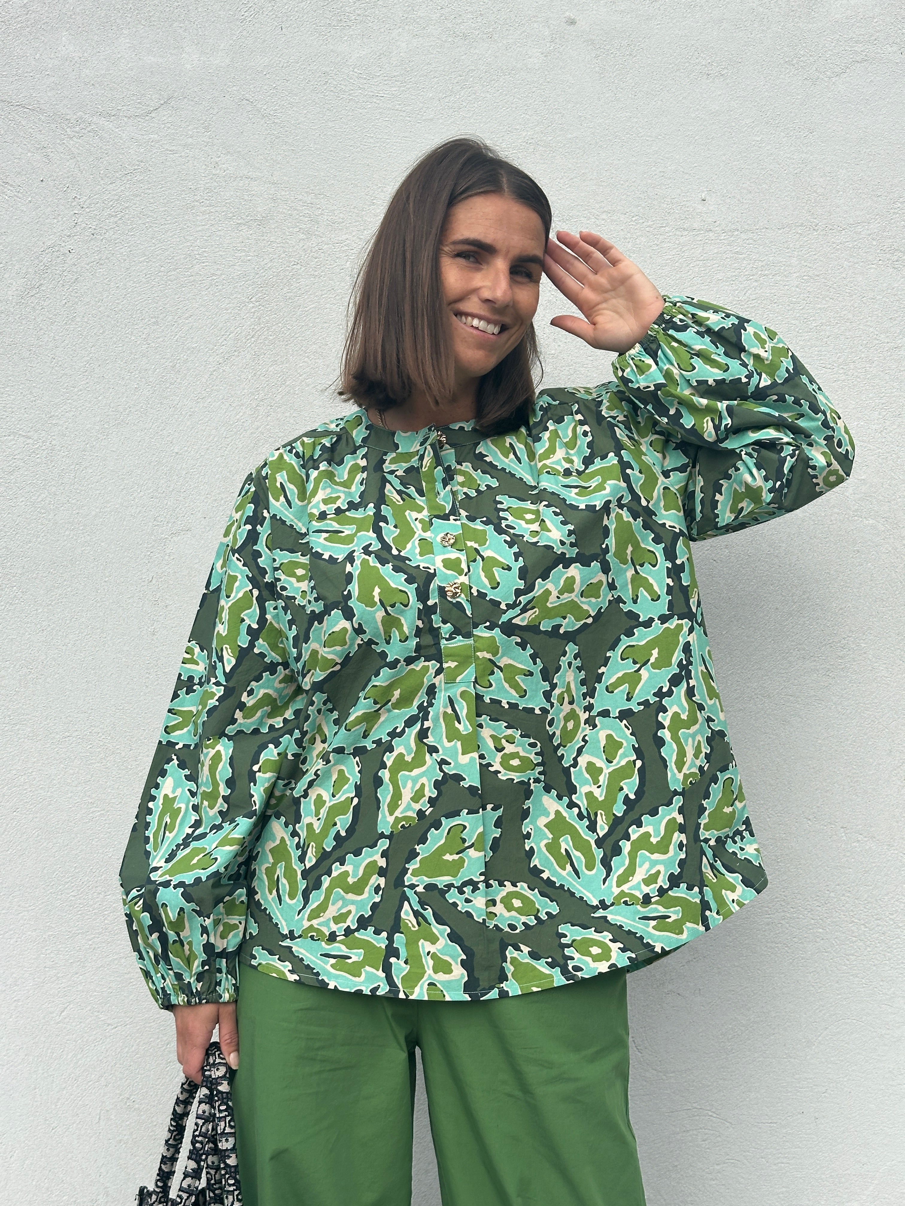 Gaspar 2607347 Læsø shirt print green