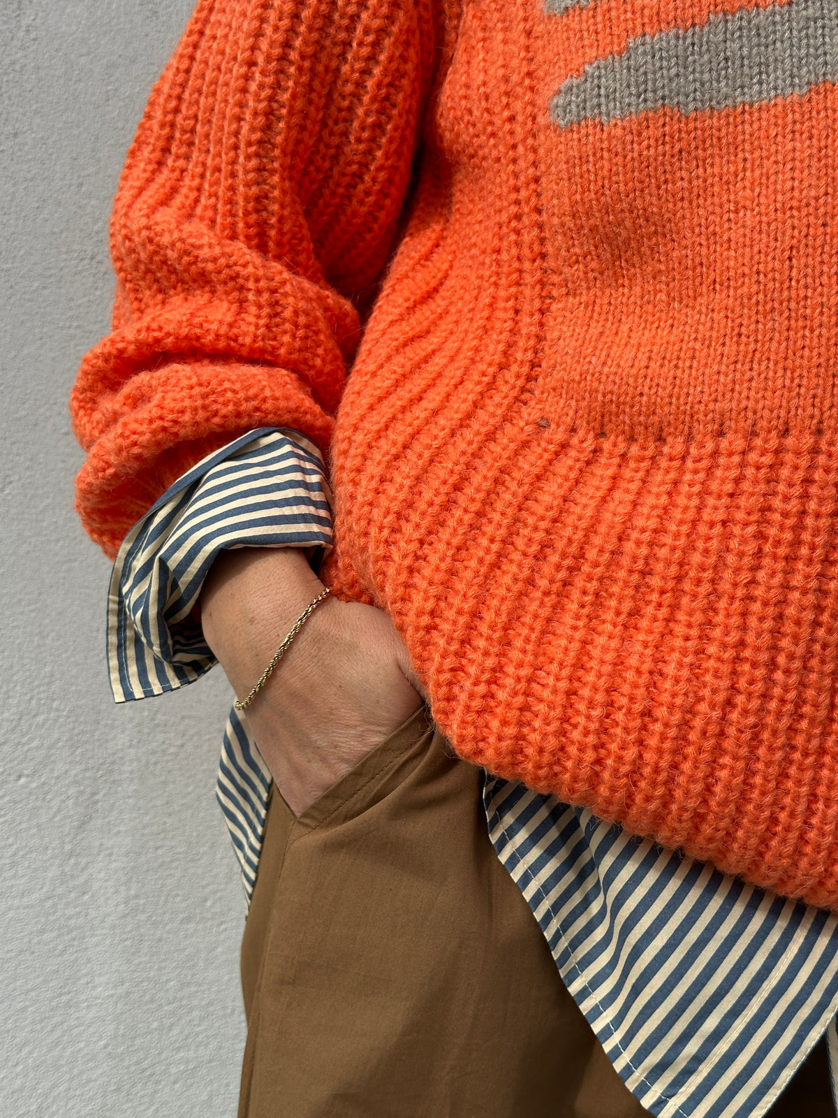 Gaspar 2607349 Pisa logo pullover orange