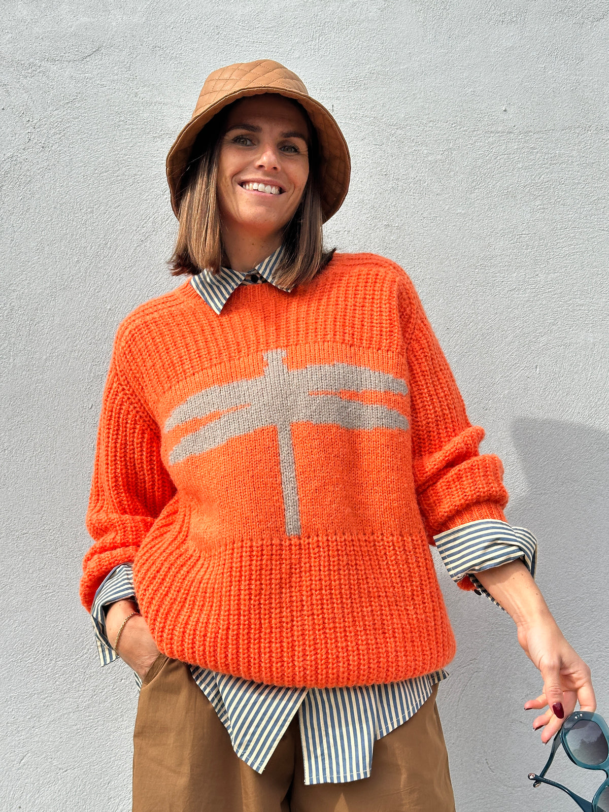 Gaspar 2607349 Pisa logo pullover orange
