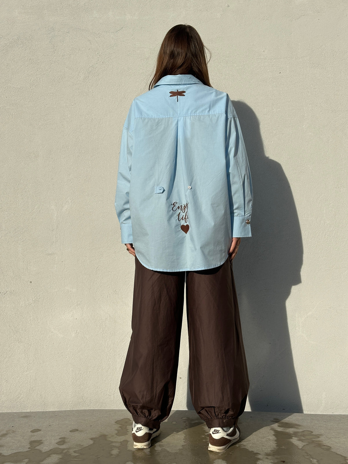 Gaspar 2607357 Sevilla solid poplin shirt light blue