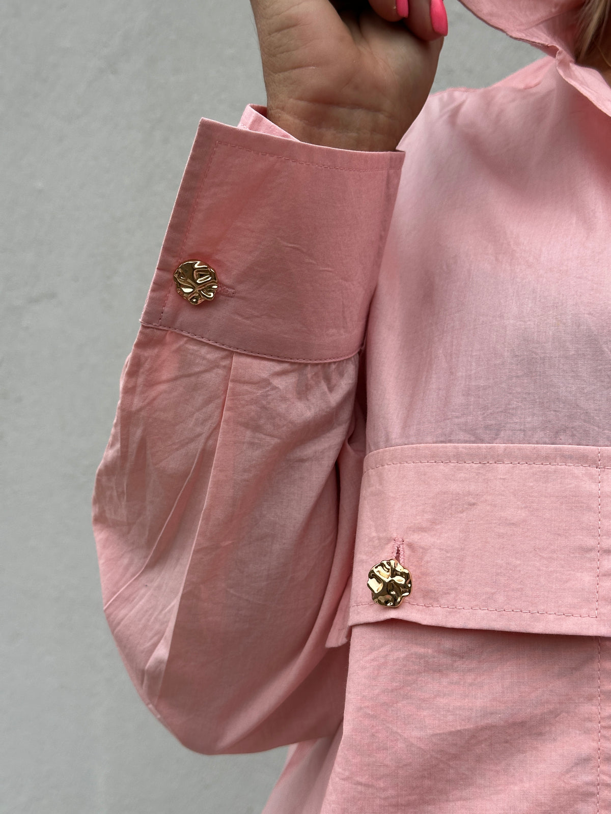 Gaspar 2607357 Sevilla solid poplin shirt rose