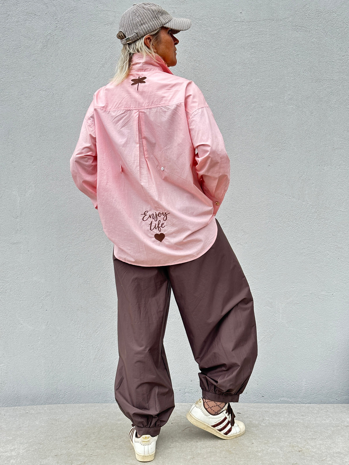 Gaspar 2607357 Sevilla solid poplin shirt rose