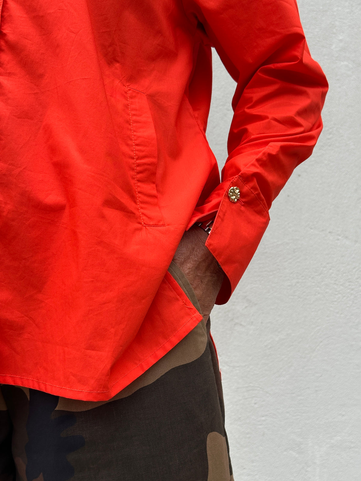 Gaspar 2607358 Loire poplin blouse red
