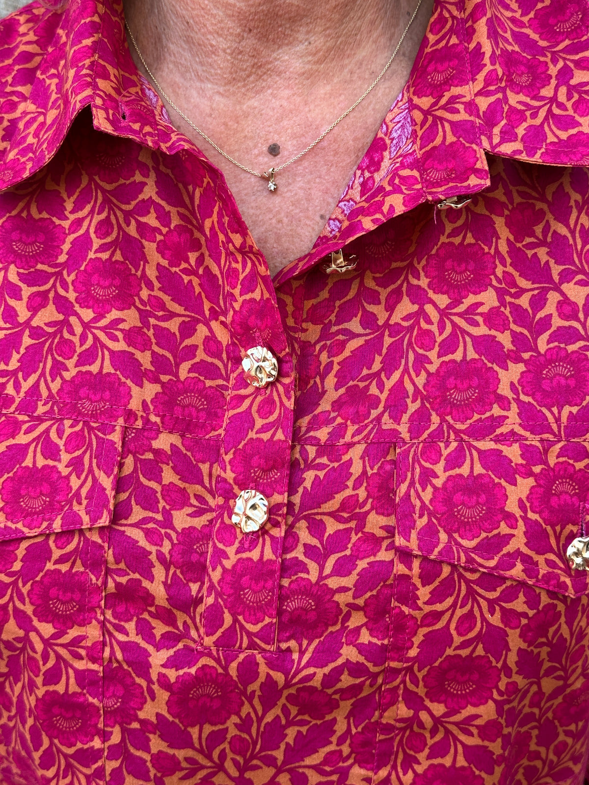 Gaspar 2607368 Aarhus shirt print flower