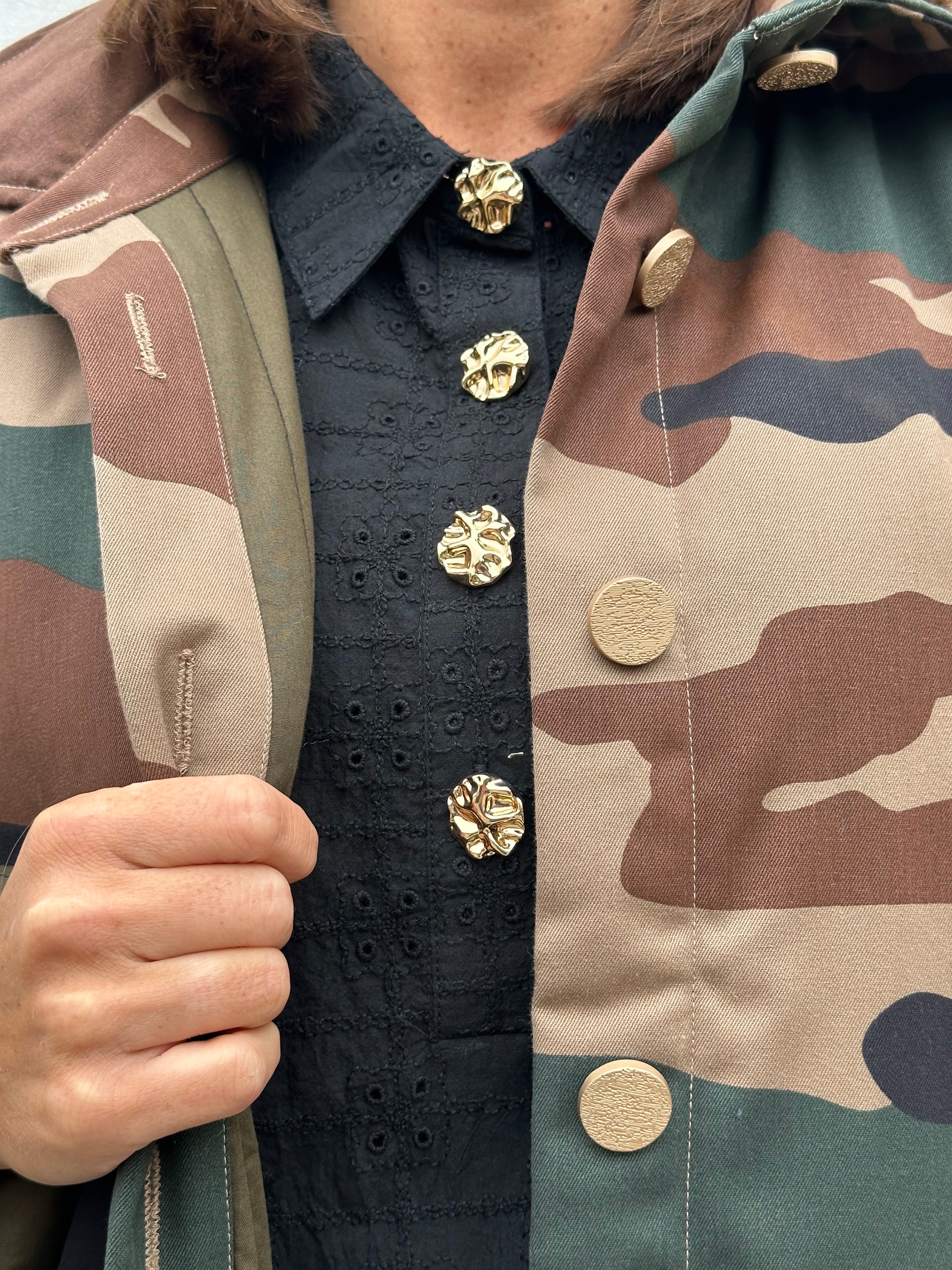 Gaspar 2607504 Champagne camo coat