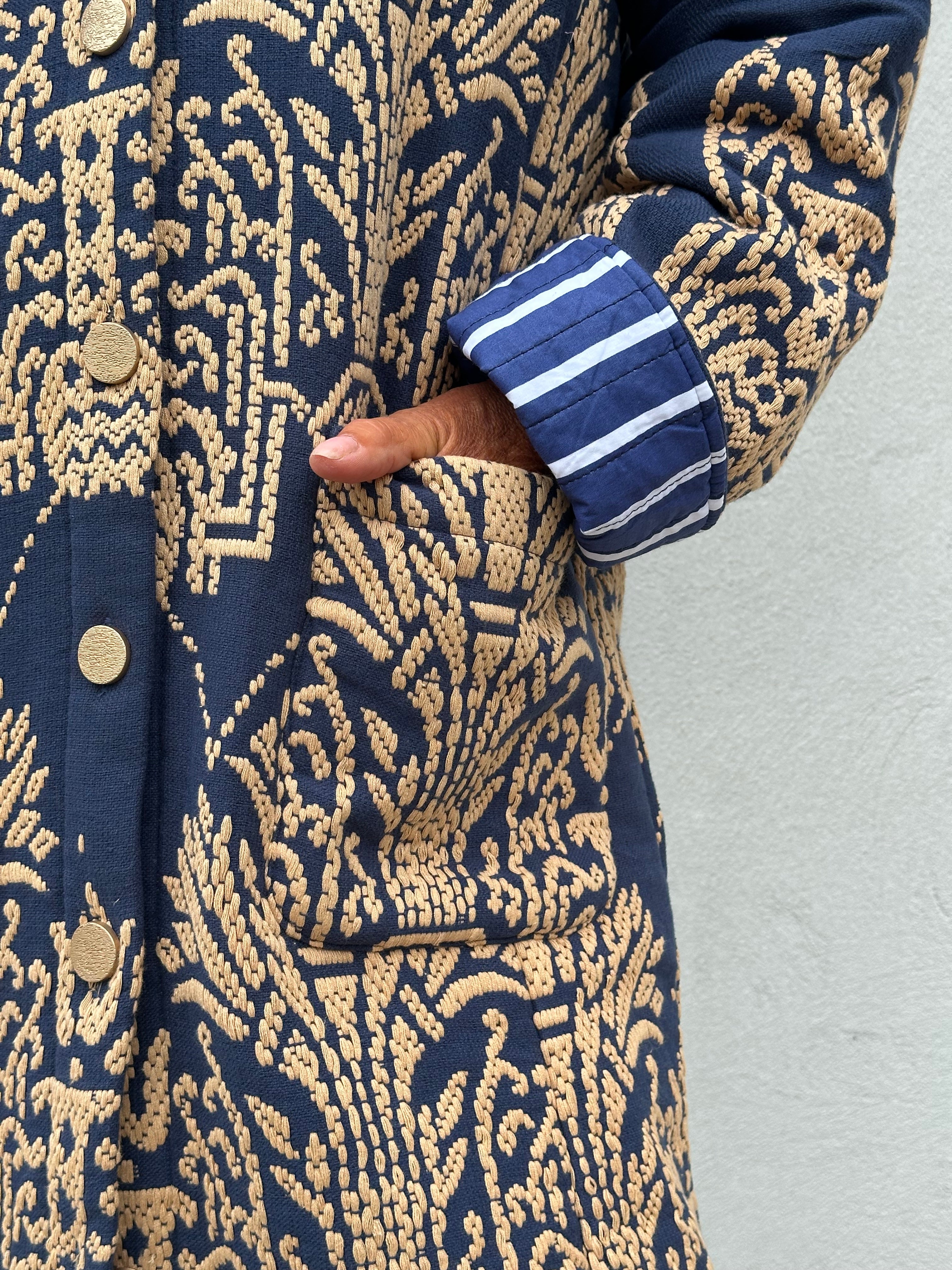 Gaspar 2607507 Bruxelles winter coat dusty blue