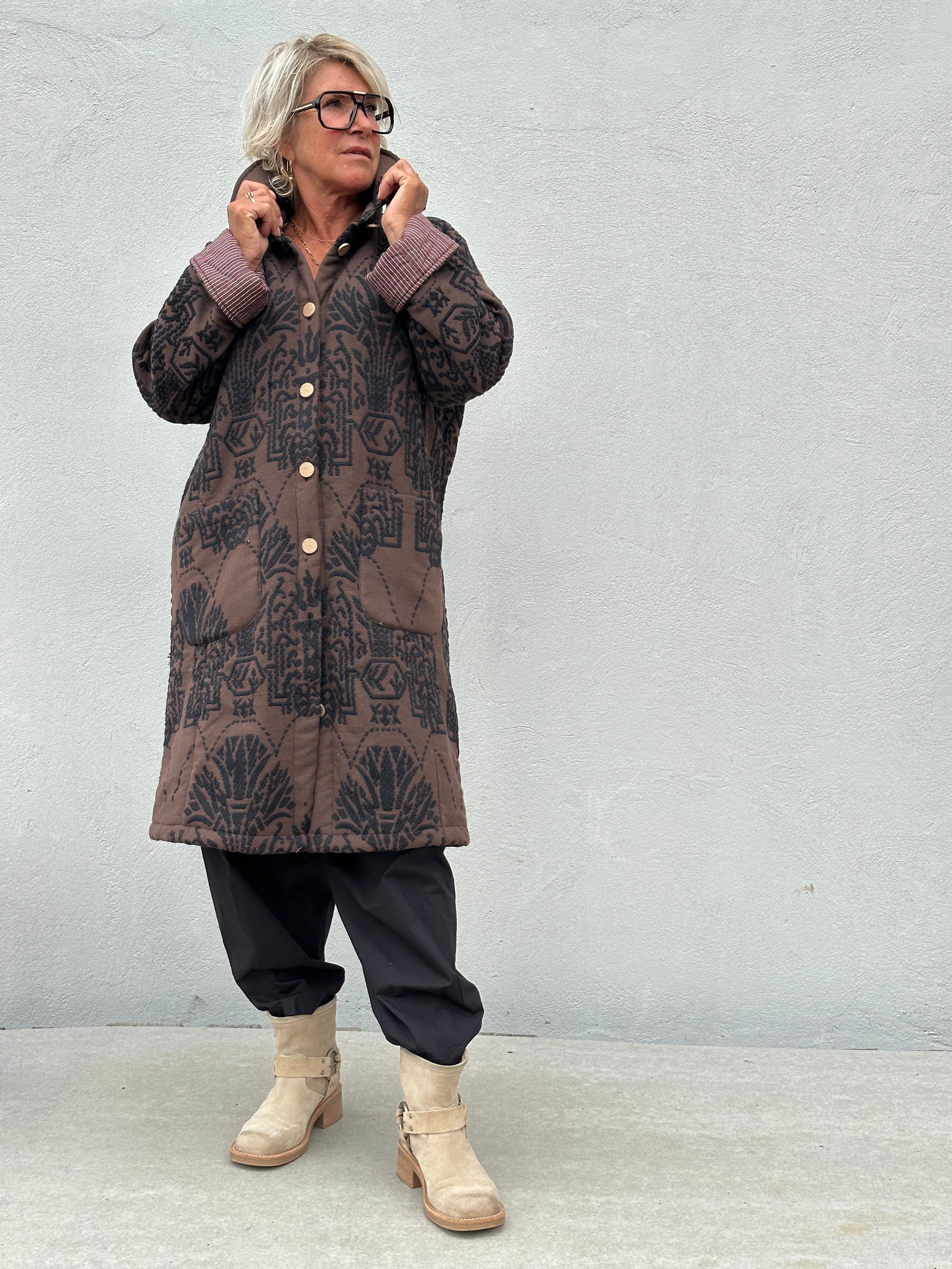 Gaspar 2607507 Bruxelles winter coat chocolate