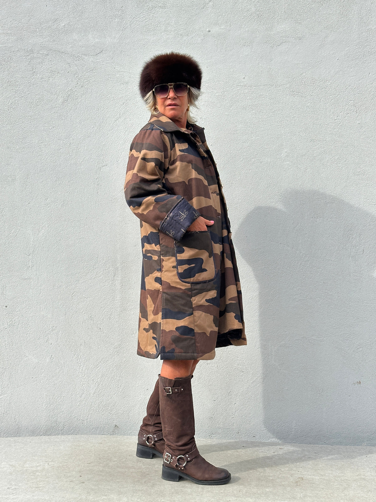 Gaspar 2607510 Lille camo coat brown