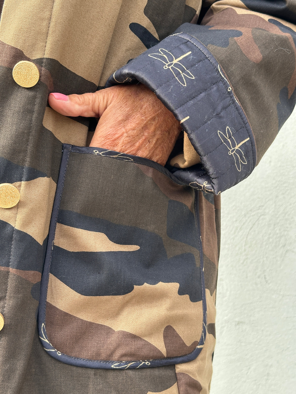 Gaspar 2607510 Lille camo coat brown
