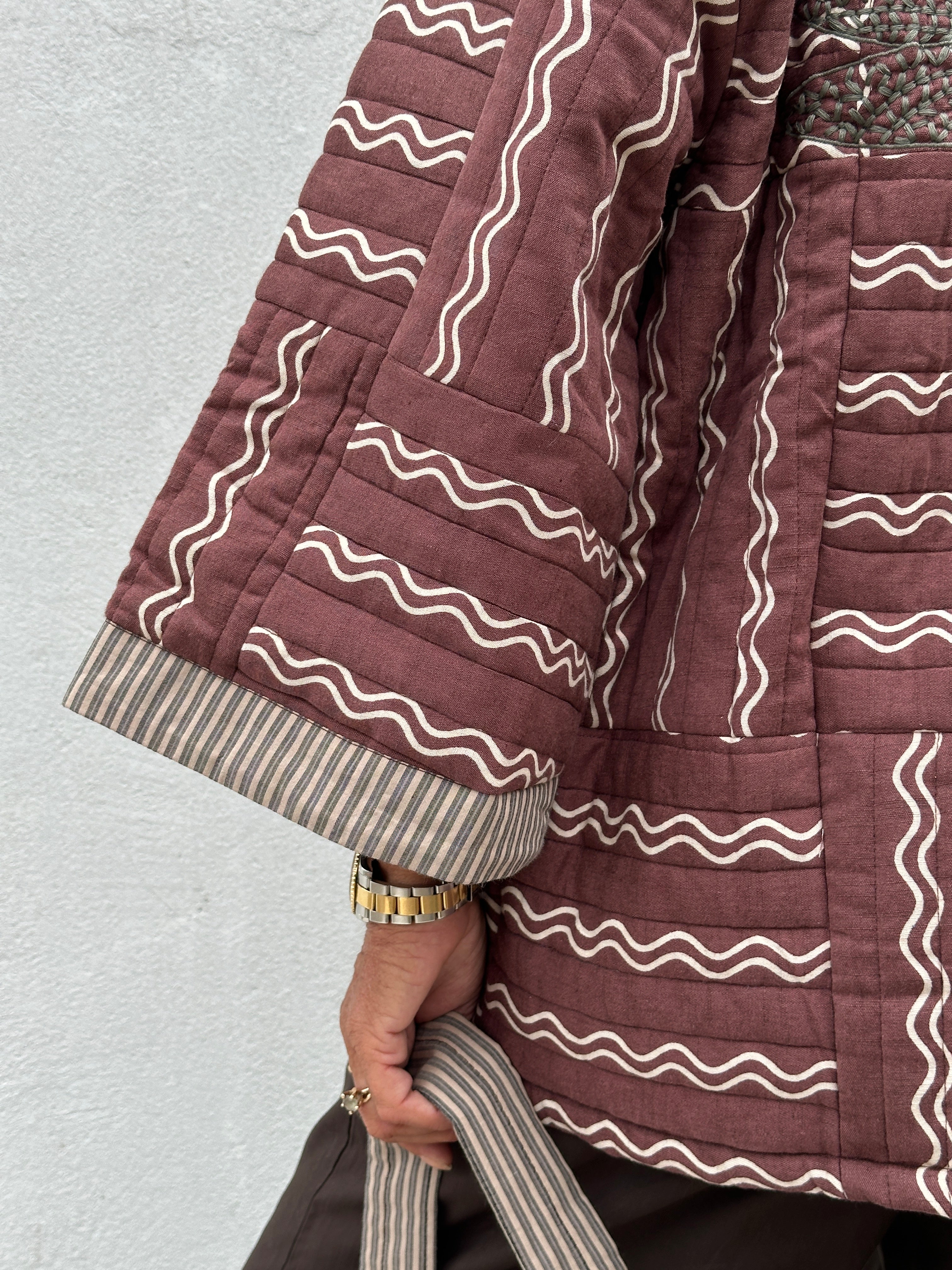 Gaspar 2607511 Tibet short quilt jacket brown
