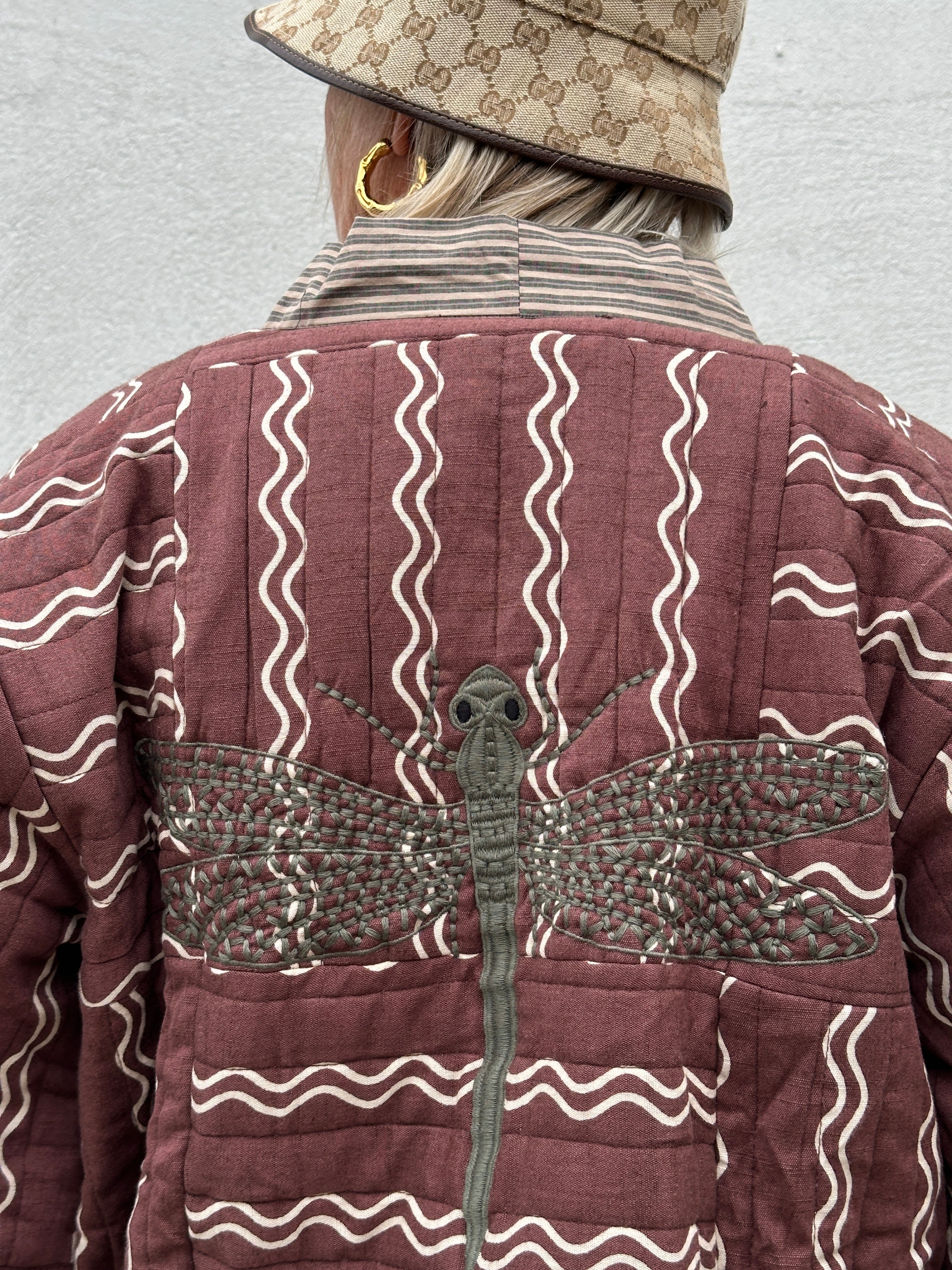 Gaspar 2607511 Tibet short quilt jacket brown