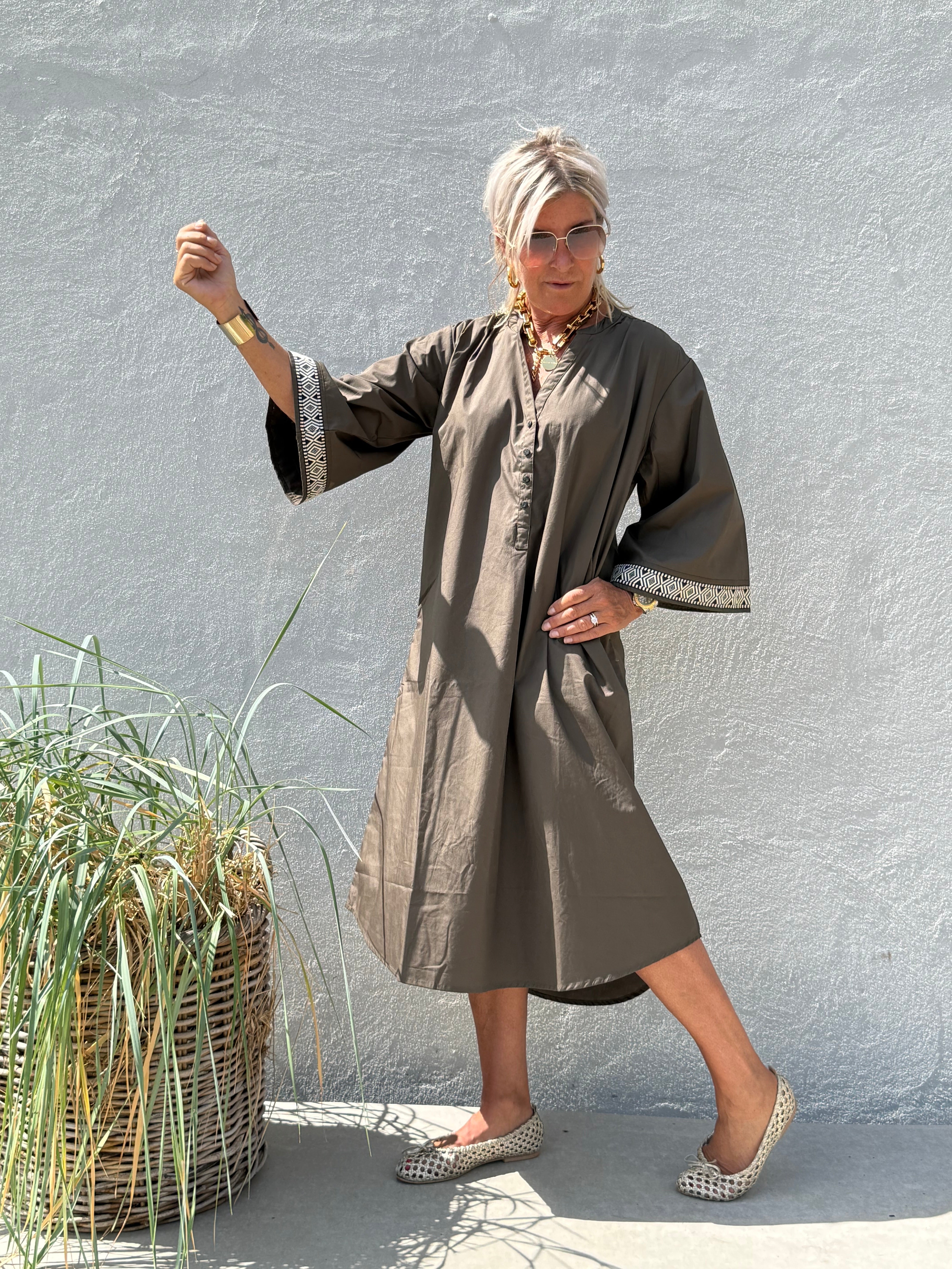 Gaspar 2607704 Mumbai dress brown