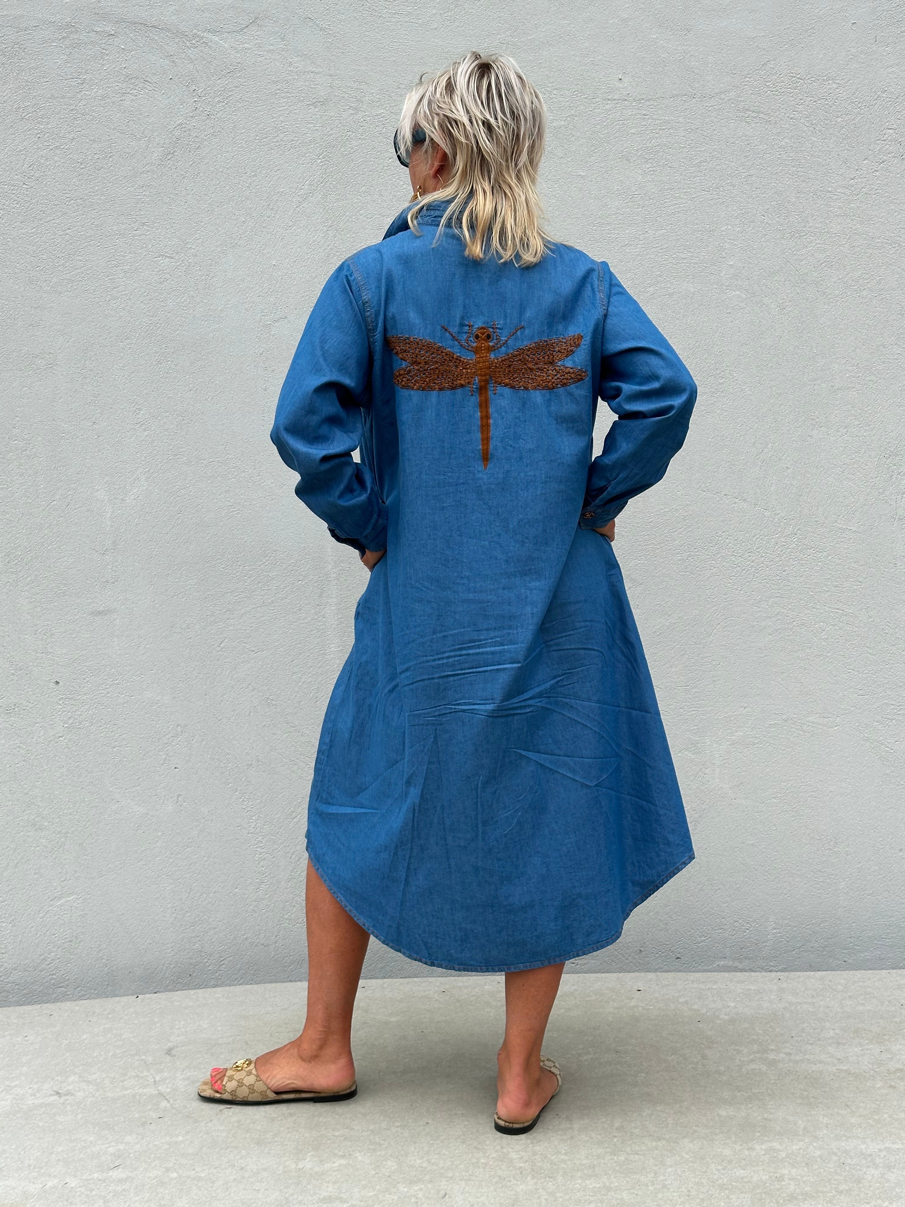 Gaspar 2607706 Lucca denim dress blue