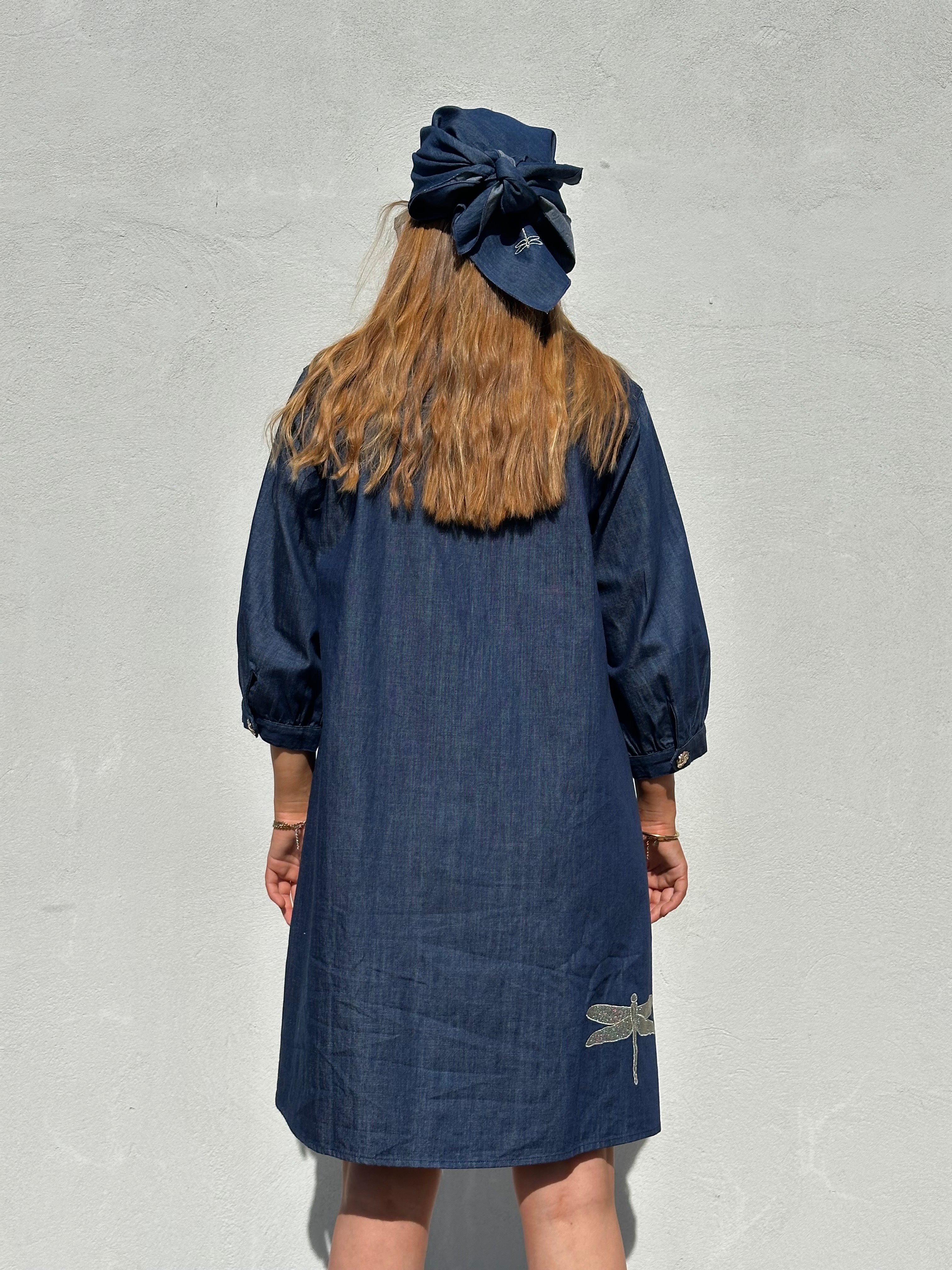 Gaspar 2607712 Nice Denim dress blue