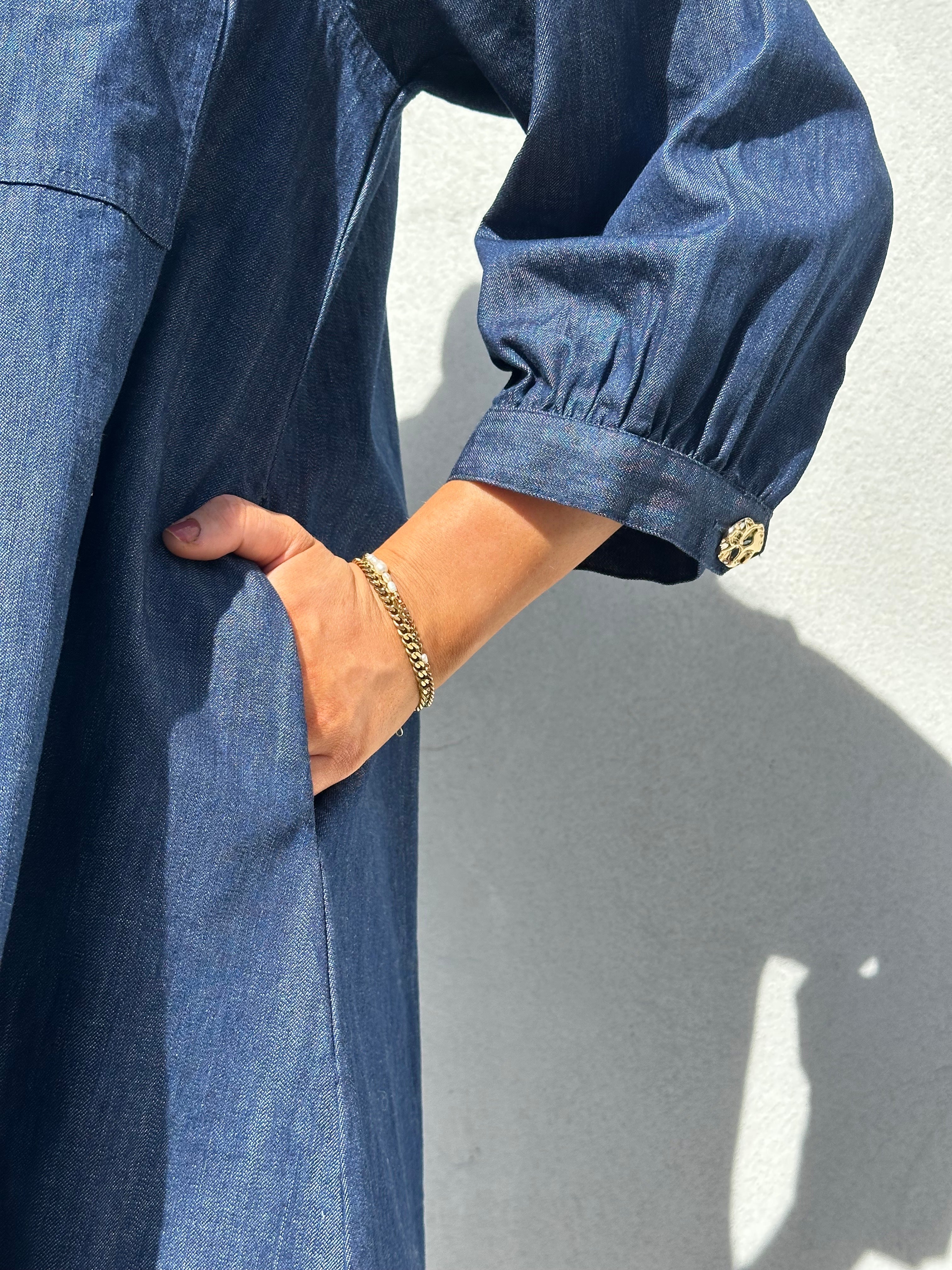 Gaspar 2607712 Nice Denim dress blue