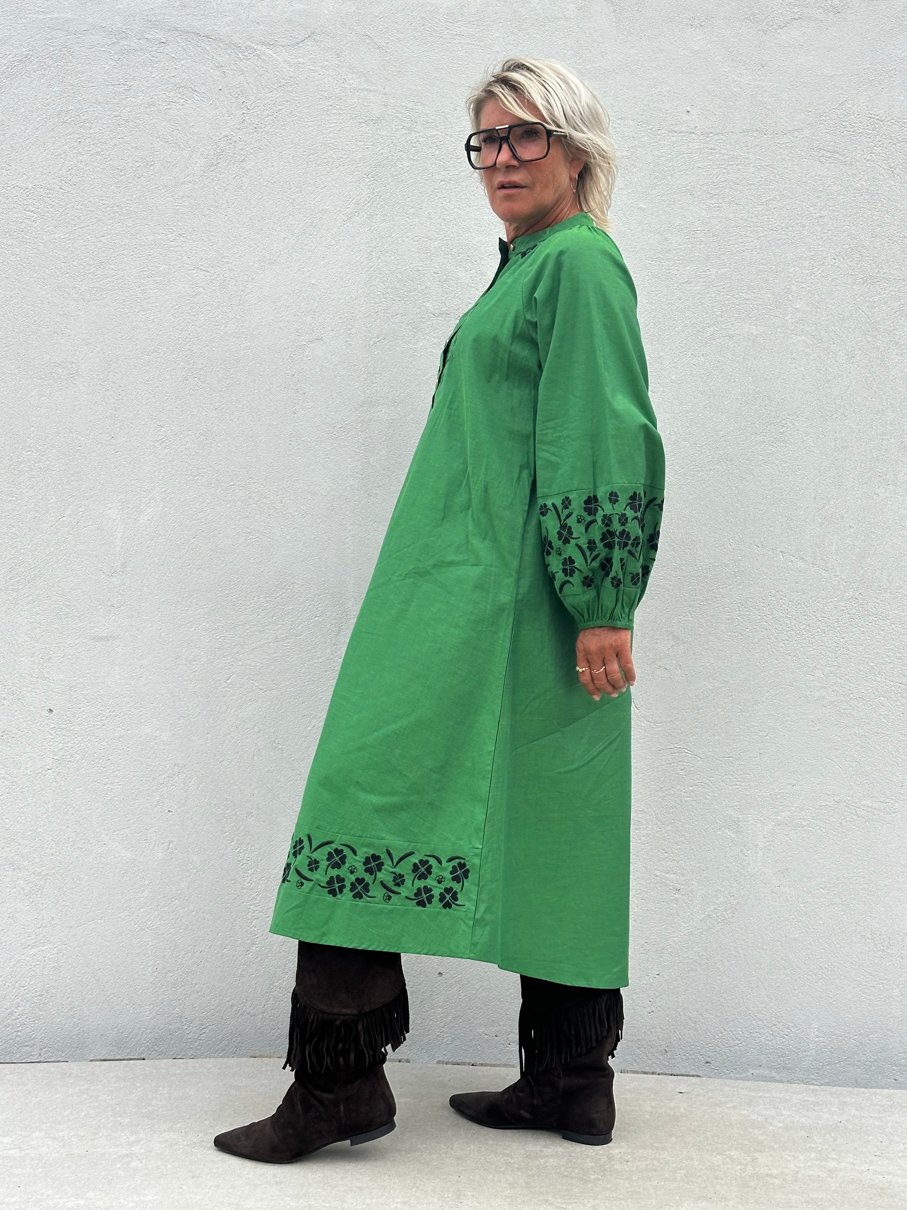 Gaspar 2607713 Moon dress apple green