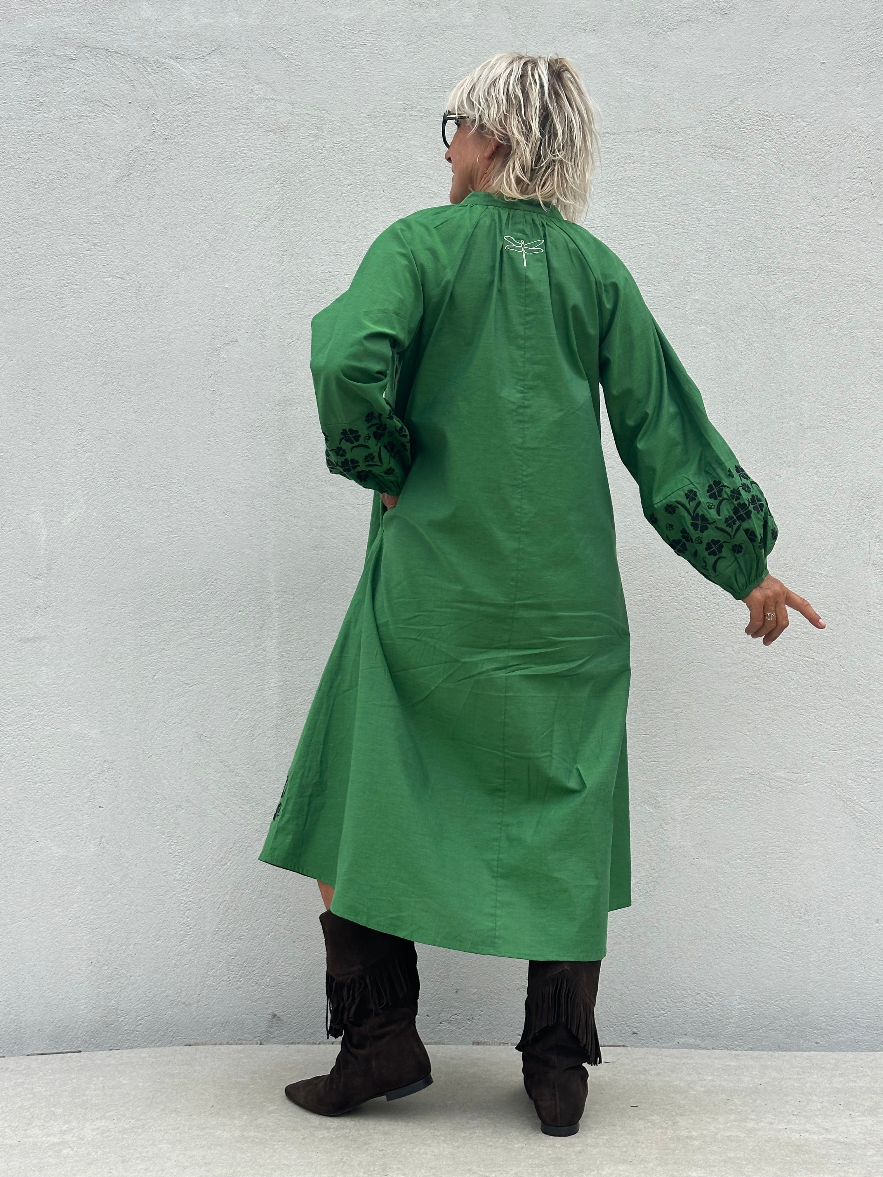 Gaspar 2607713 Moon dress apple green
