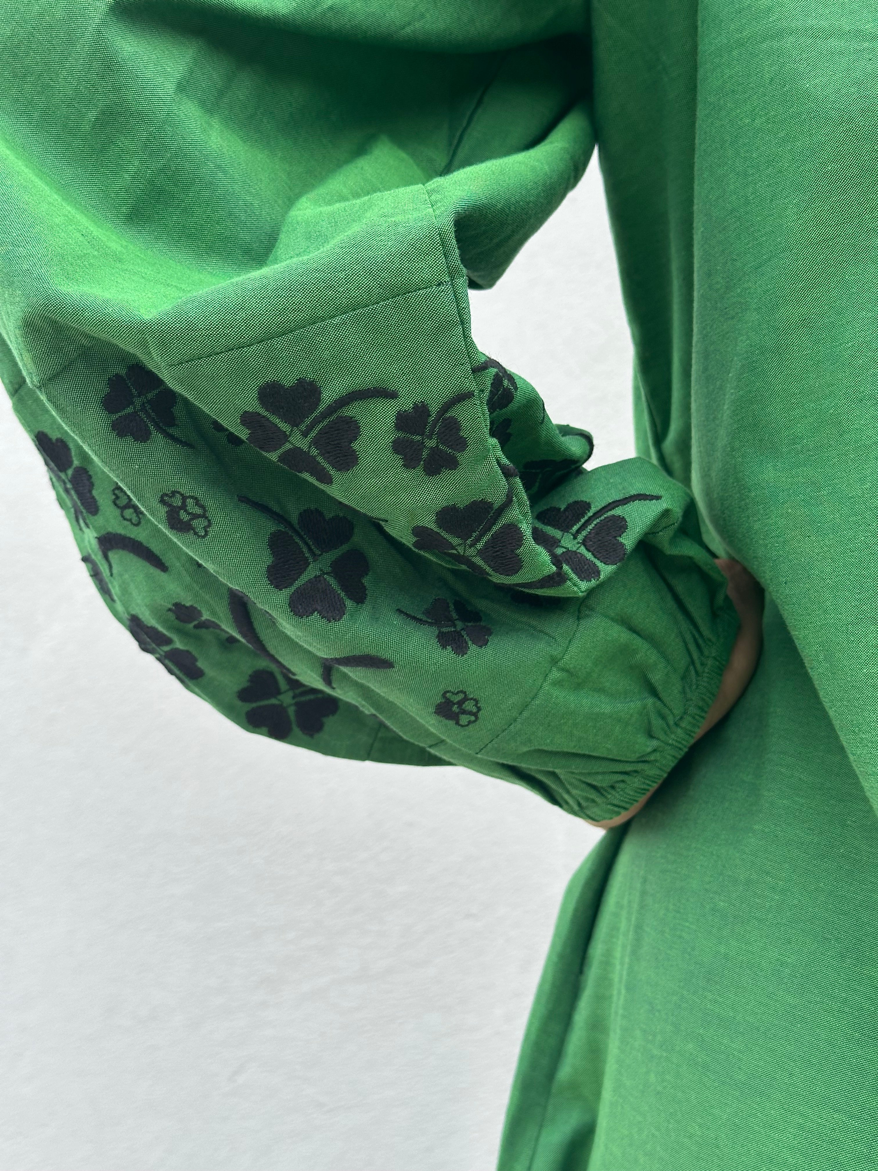 Gaspar 2607713 Moon dress apple green