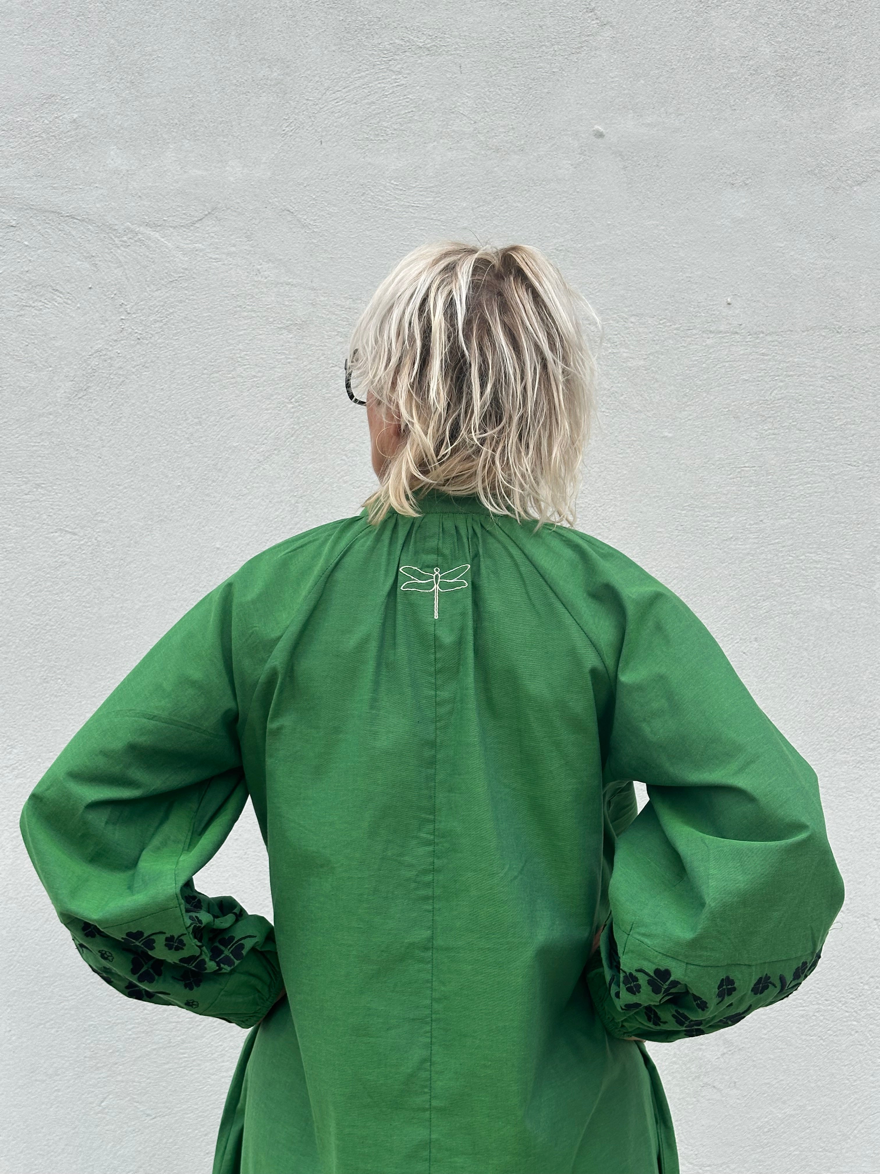 Gaspar 2607713 Moon dress apple green