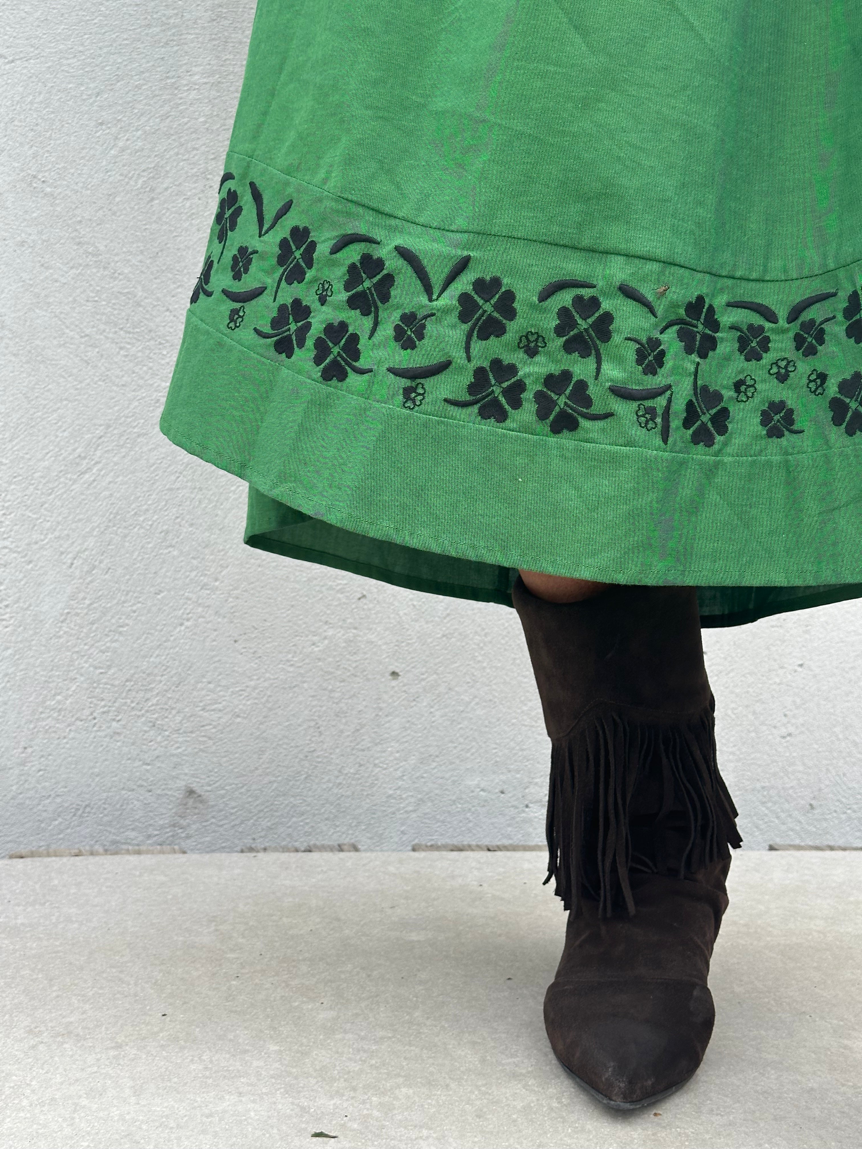 Gaspar 2607713 Moon dress apple green