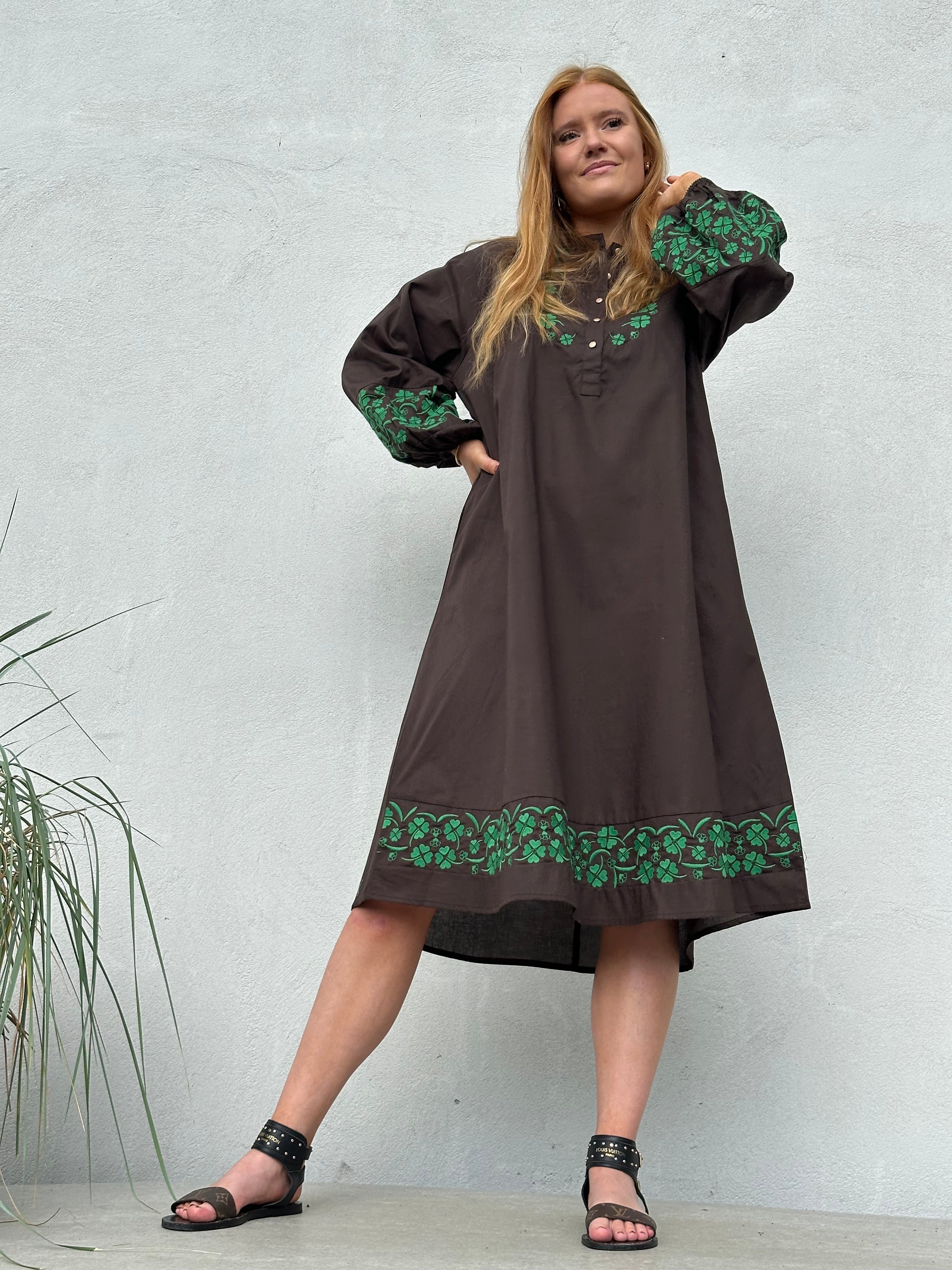 Gaspar 2607713 Moon dress brown