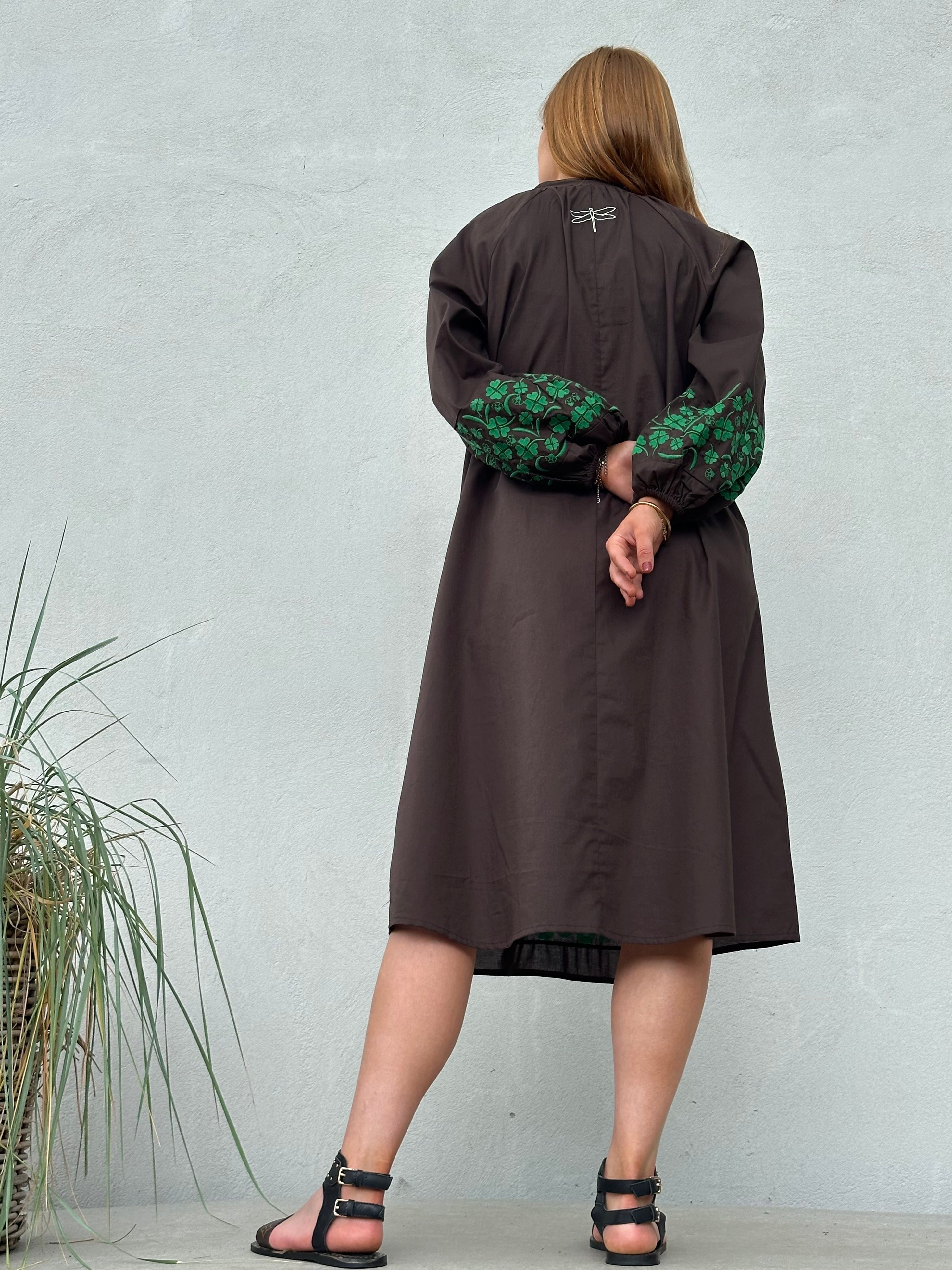 Gaspar 2607713 Moon dress brown