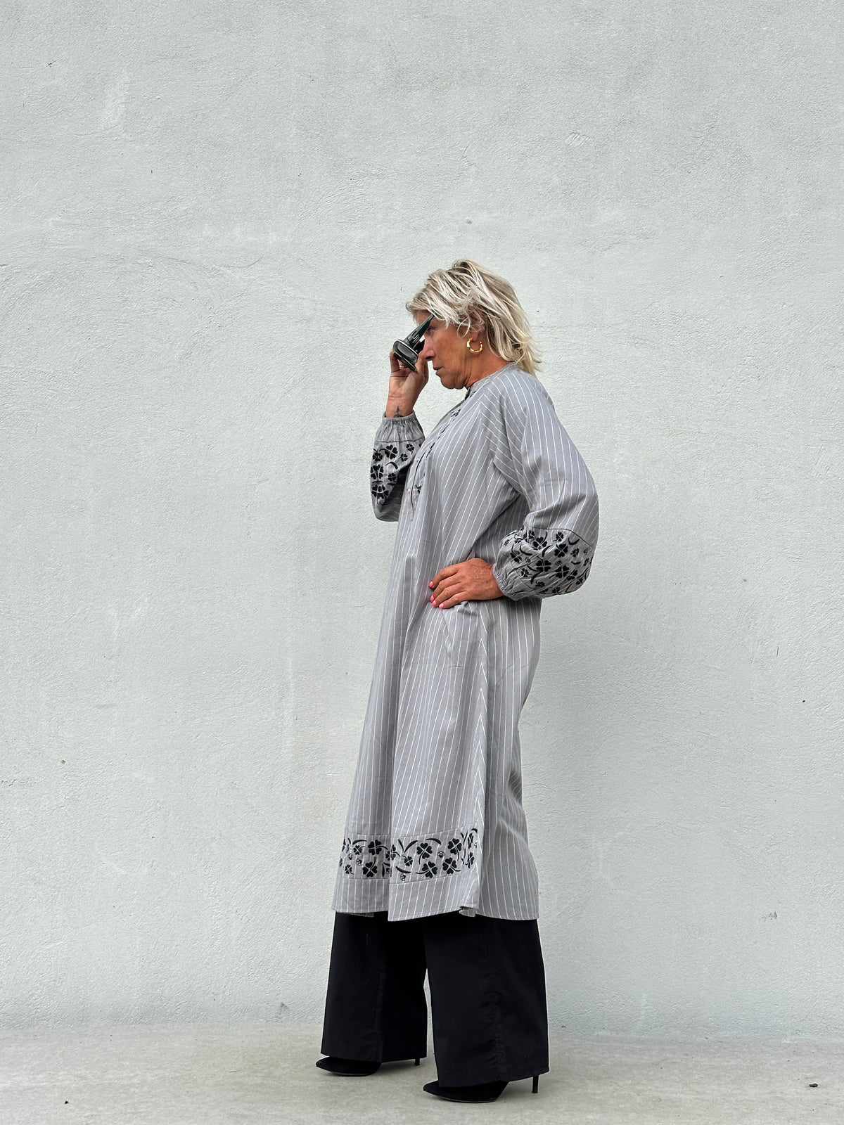 Gaspar 2607713 Moon dress grey