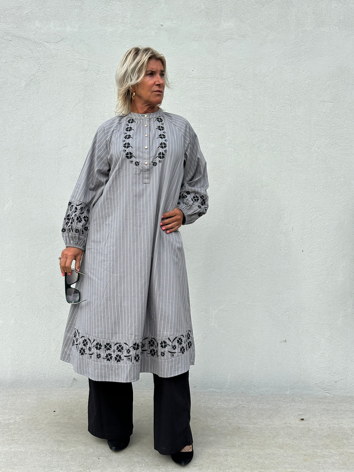 Gaspar 2607713 Moon dress grey