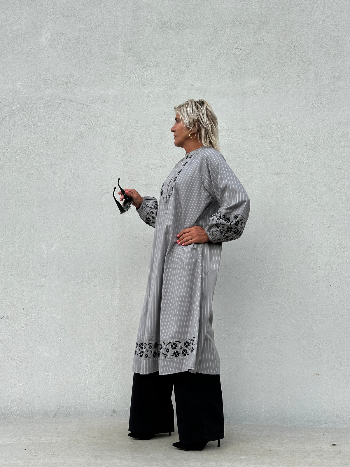 Gaspar 2607713 Moon dress grey