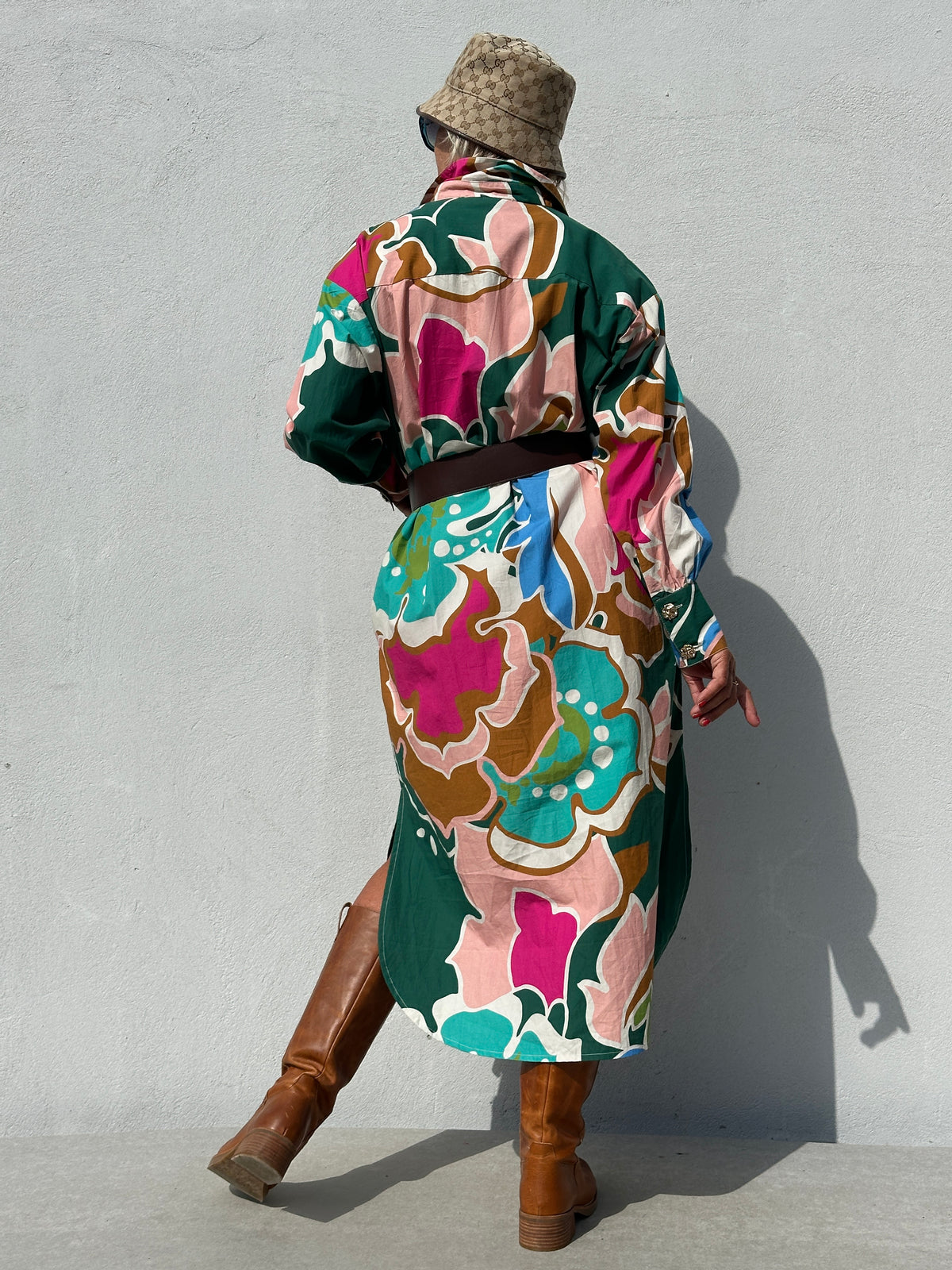 Gaspar 2607715 Malmø dress long flower multi