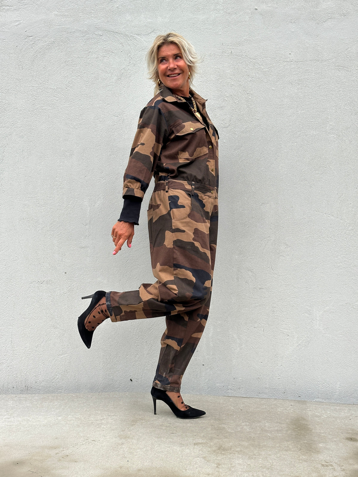 Gaspar 2607906 Belize camo jumpsuit brown