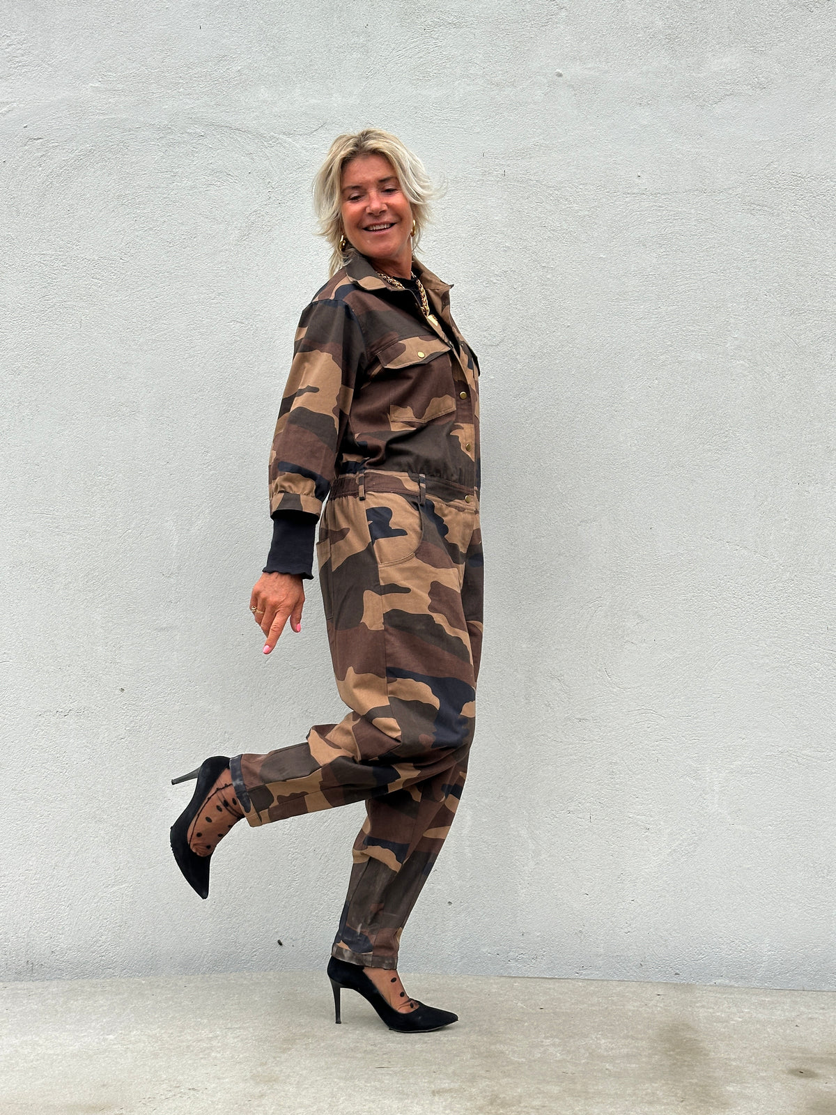 Gaspar 2607906 Belize camo jumpsuit brown