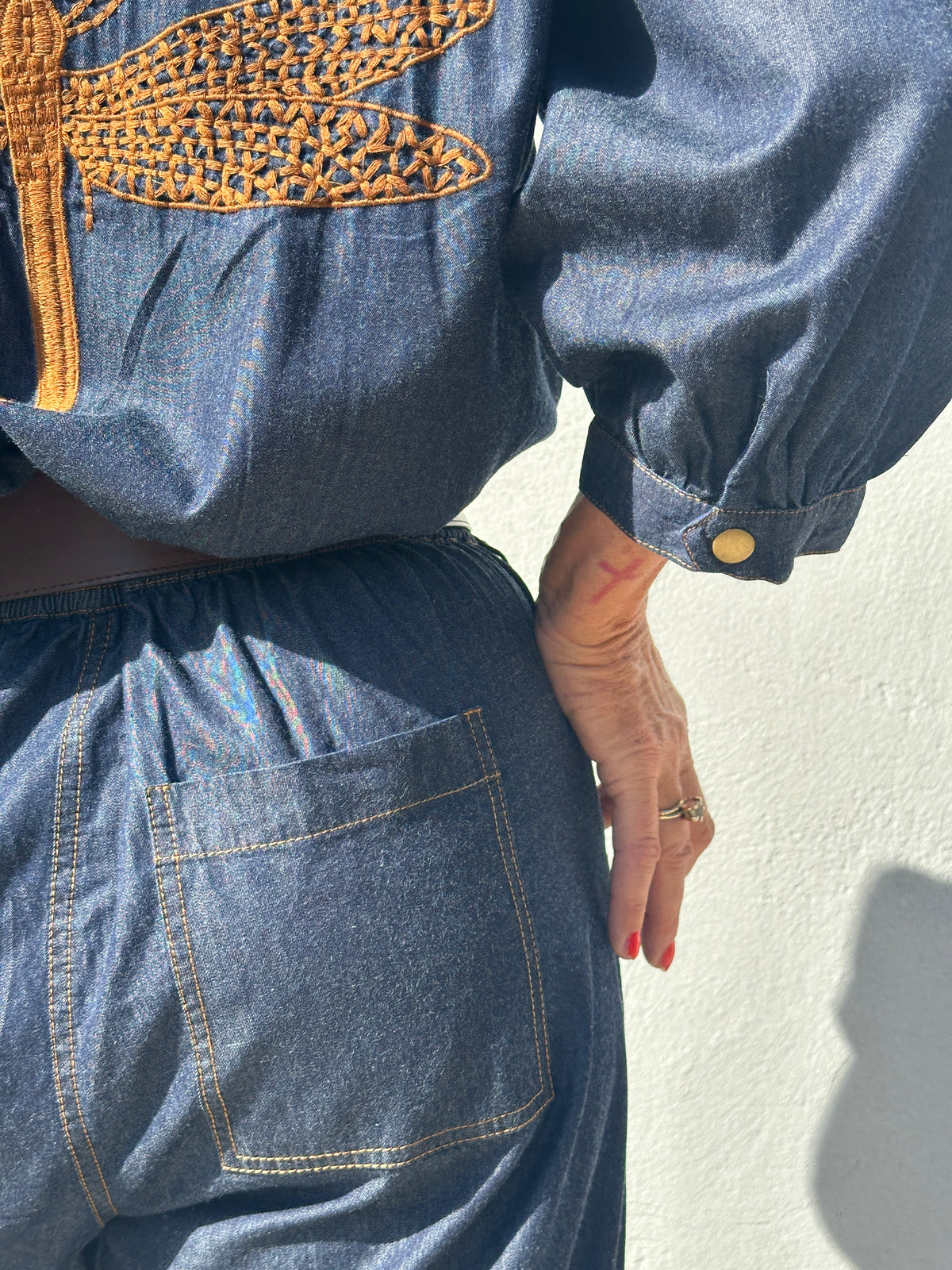 Gaspar 2607907 Belize denim jumpsuit blue