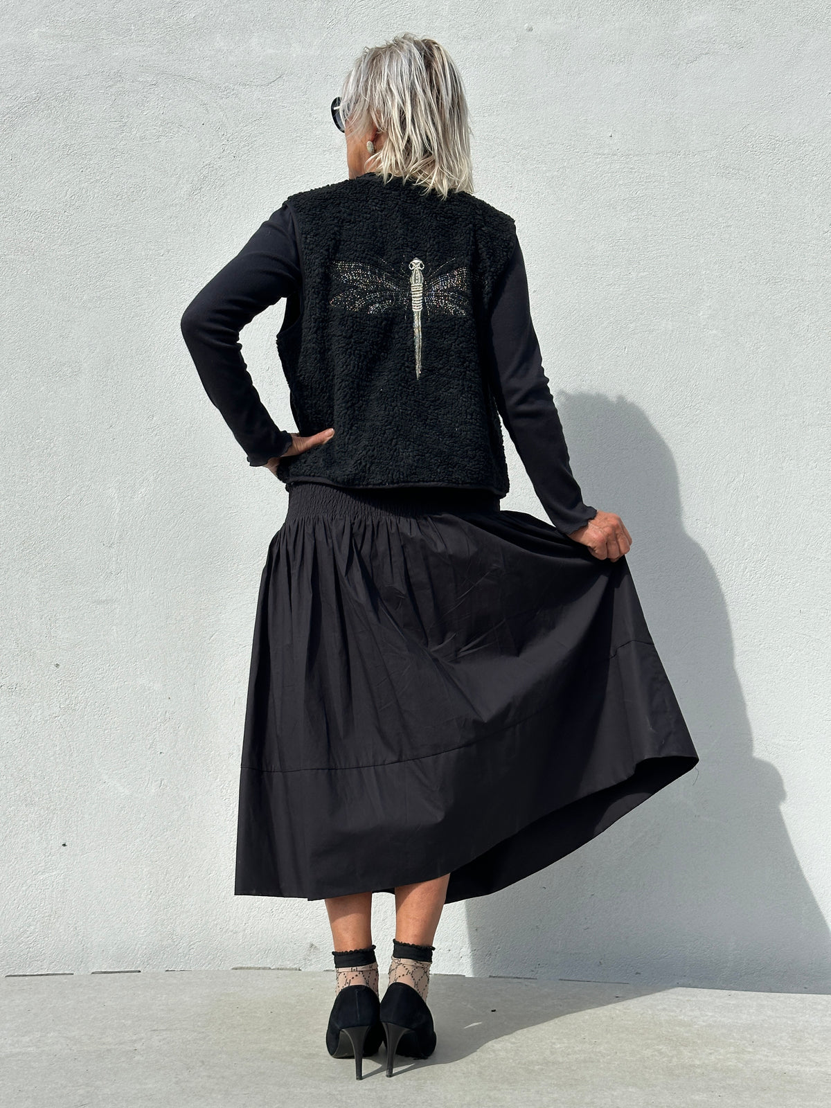 Gaspar 2607914 Vienna skirt black