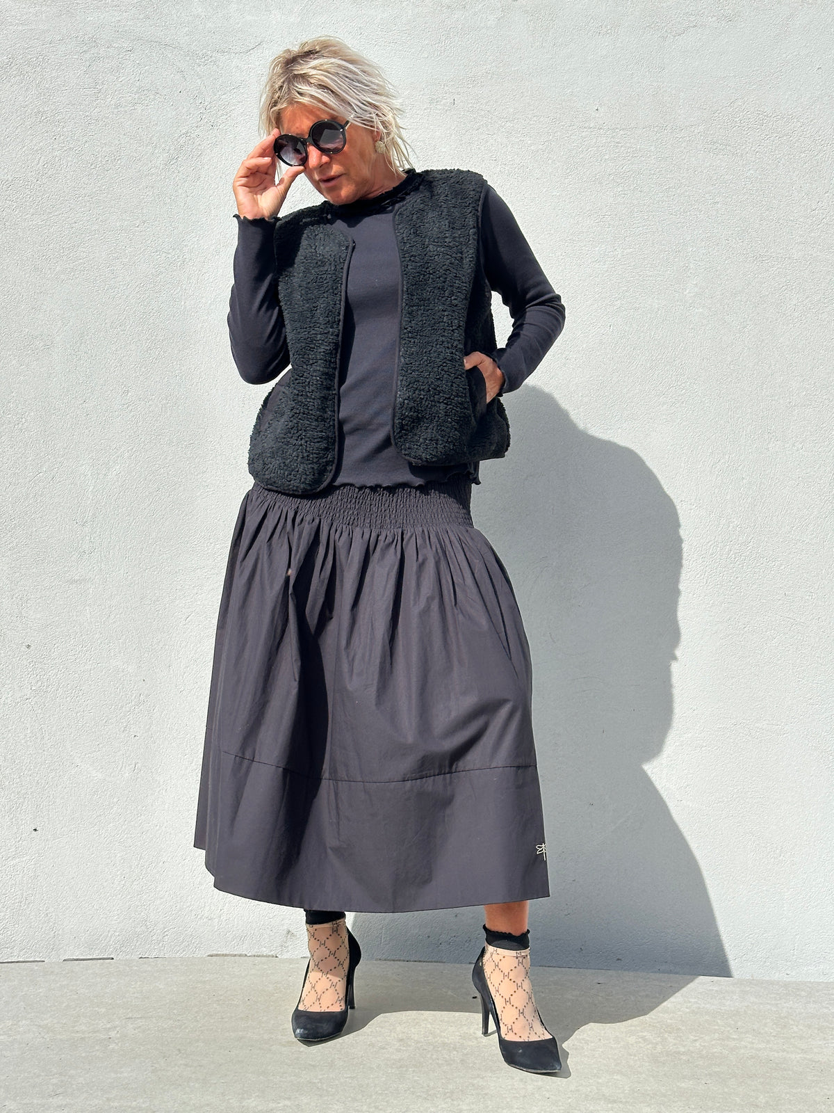 Gaspar 2607914 Vienna skirt black