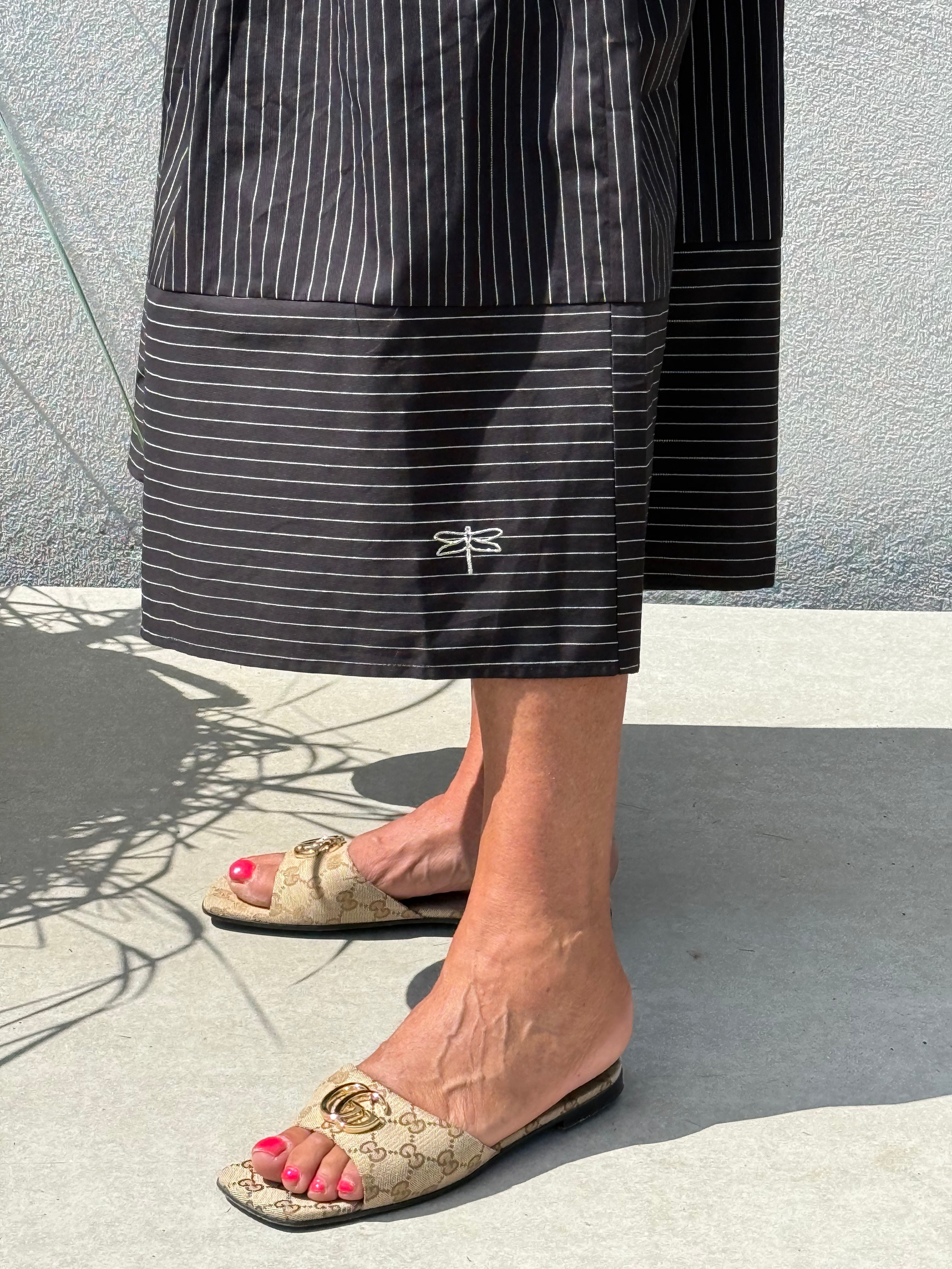 Gaspar 2607915 Vienna skirt stripe black
