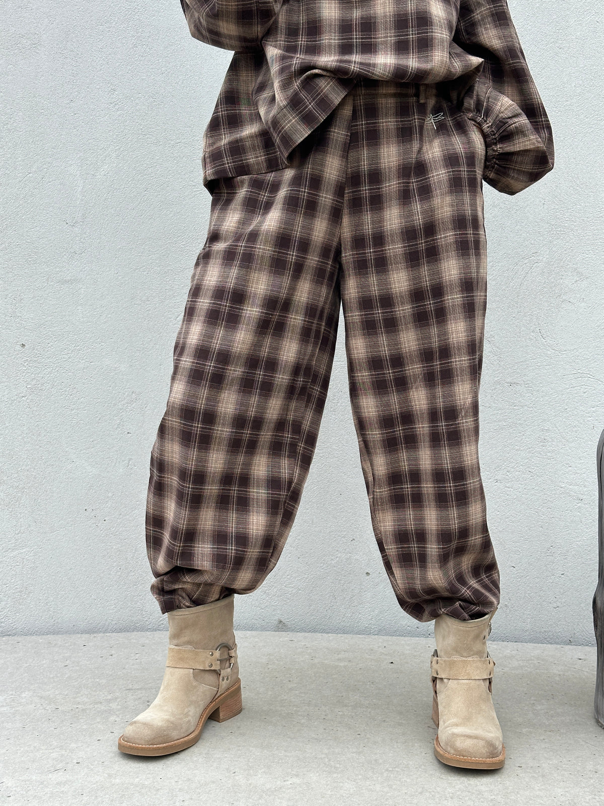 Gaspar 2607923 Colorado pants check brown