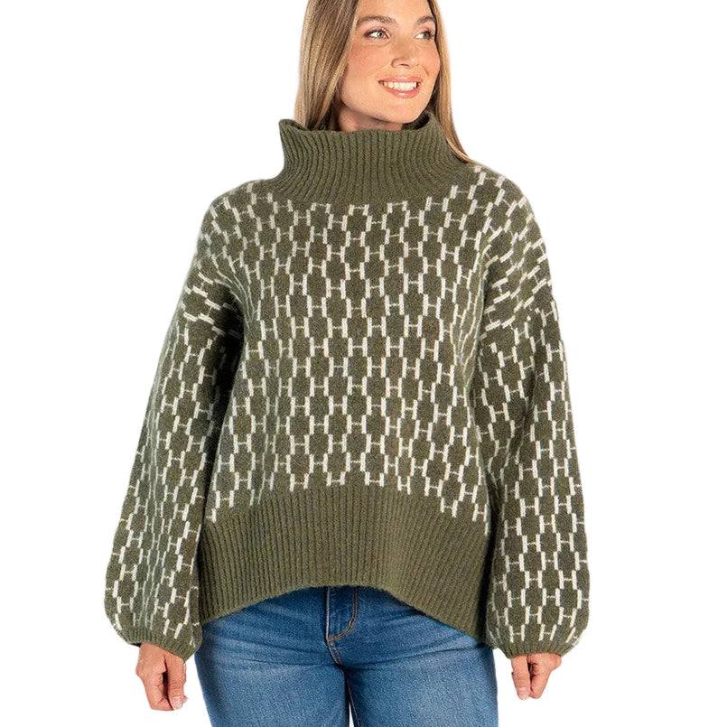 HÈST 2630120854 FAM sweater new pattern winter moss