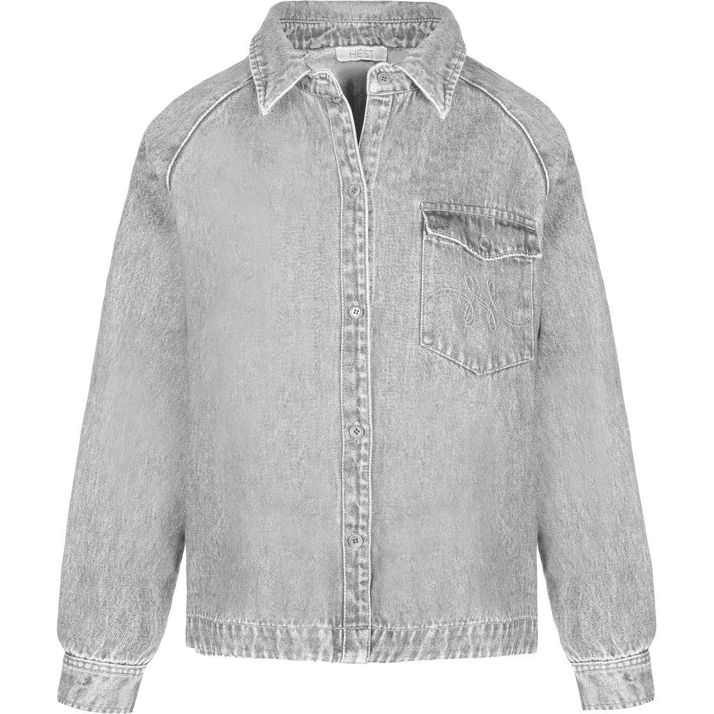 HÈST 2630190760 Kylie denim wash shirt grey