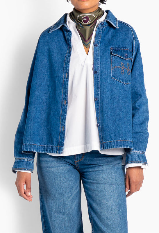 HÈST 2630190760 Kylie denim wash shirt