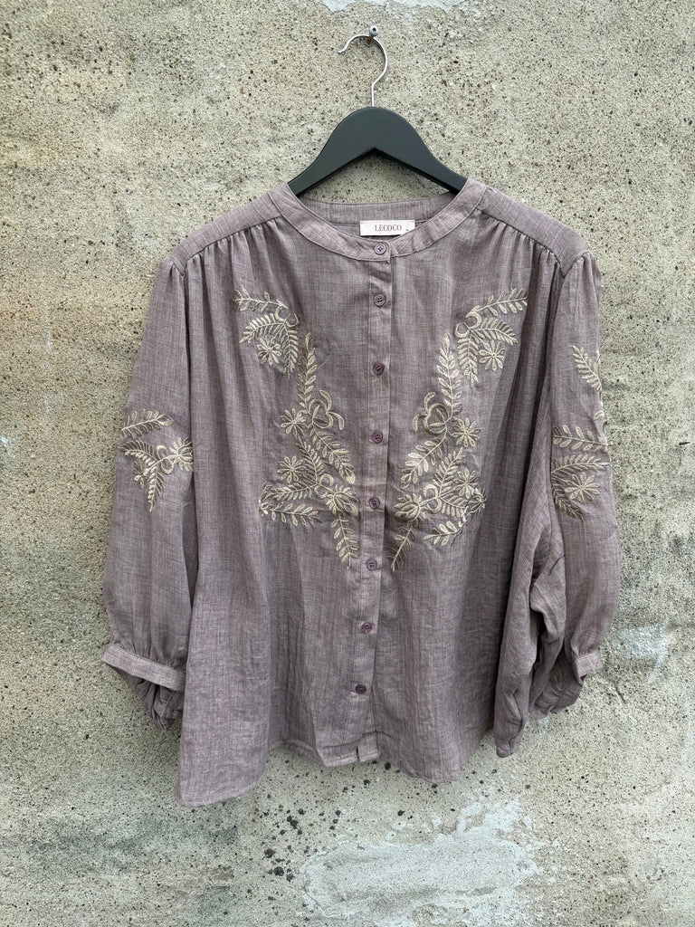 LECOCO 34823 Wendy skjorte coffee