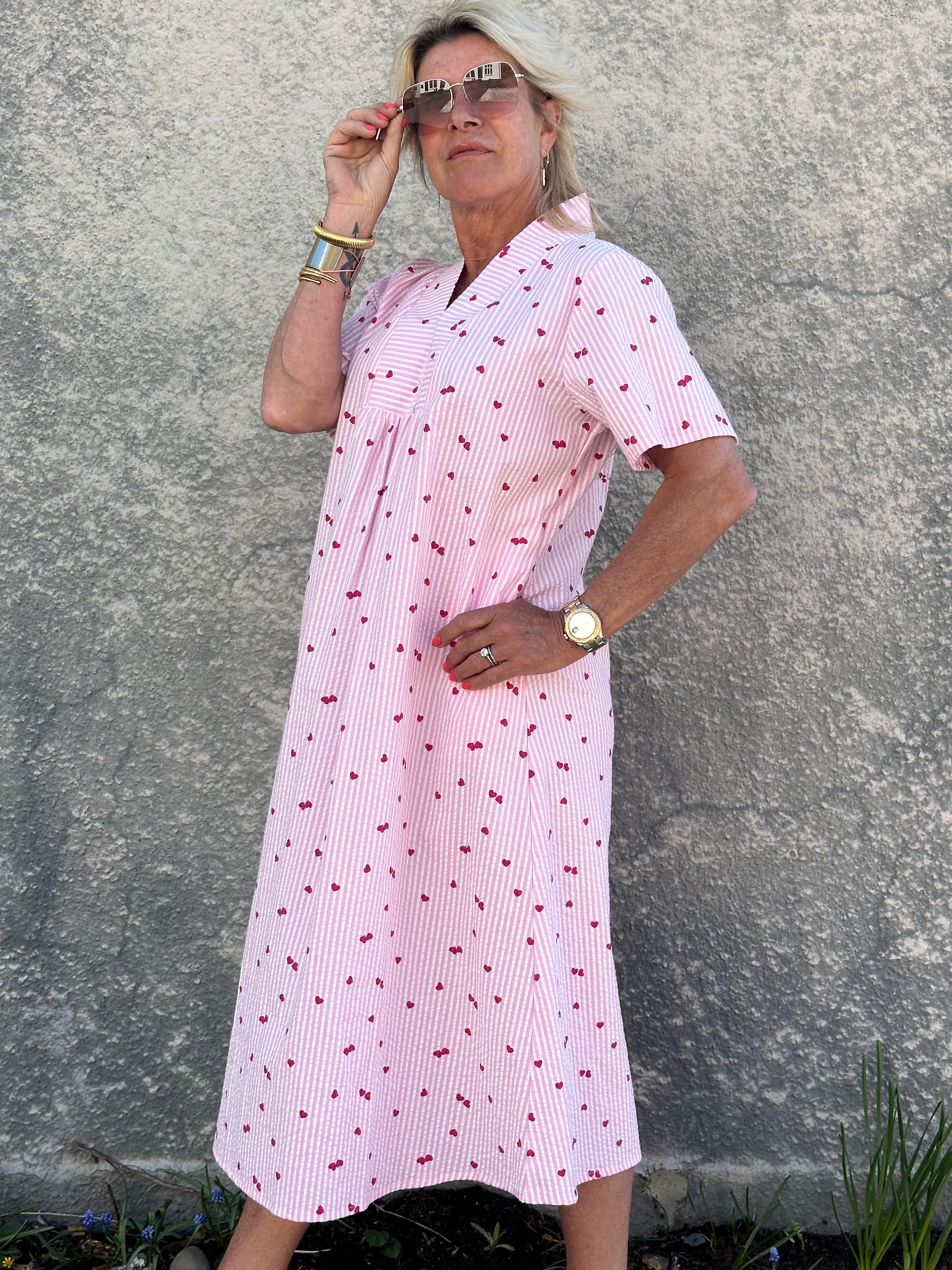 Gaspar 2601752 Java dress heart rose