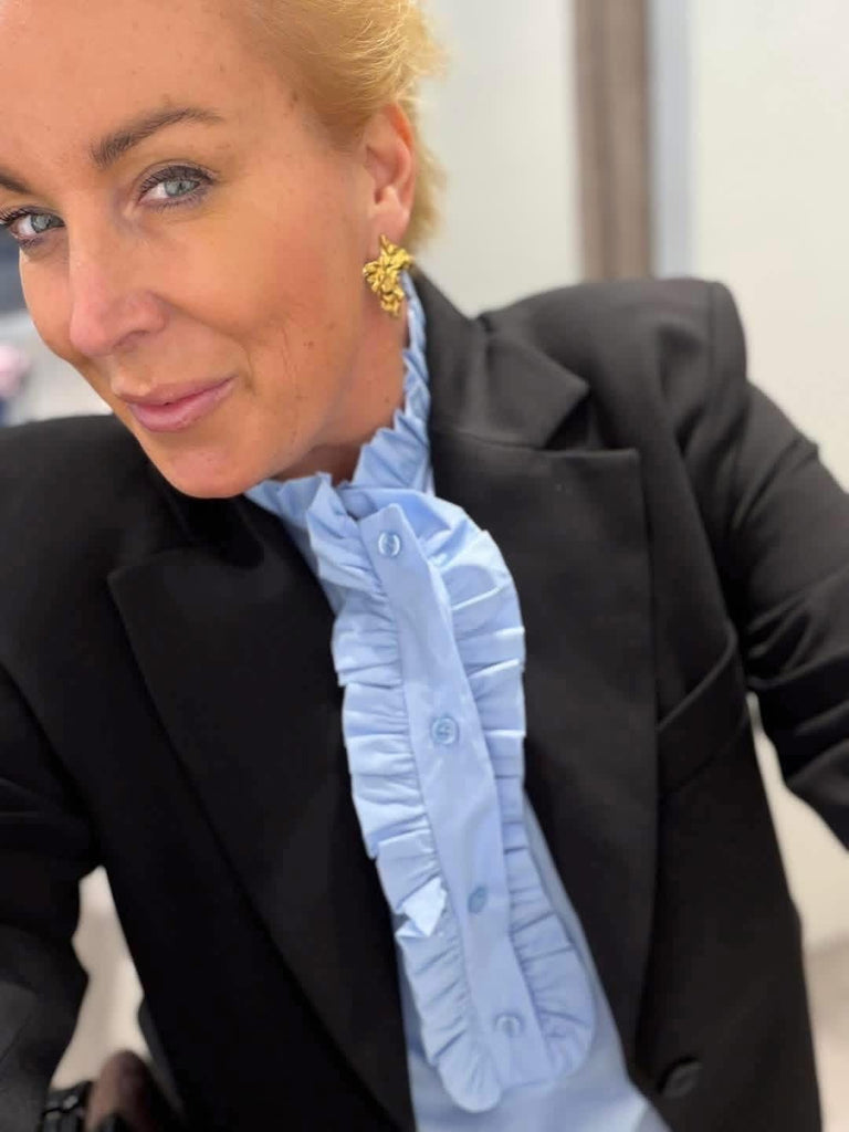 Boho Love B1197 skjorte flæse sky