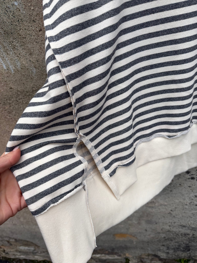 By Engbork Wilma bluse stripe carbon